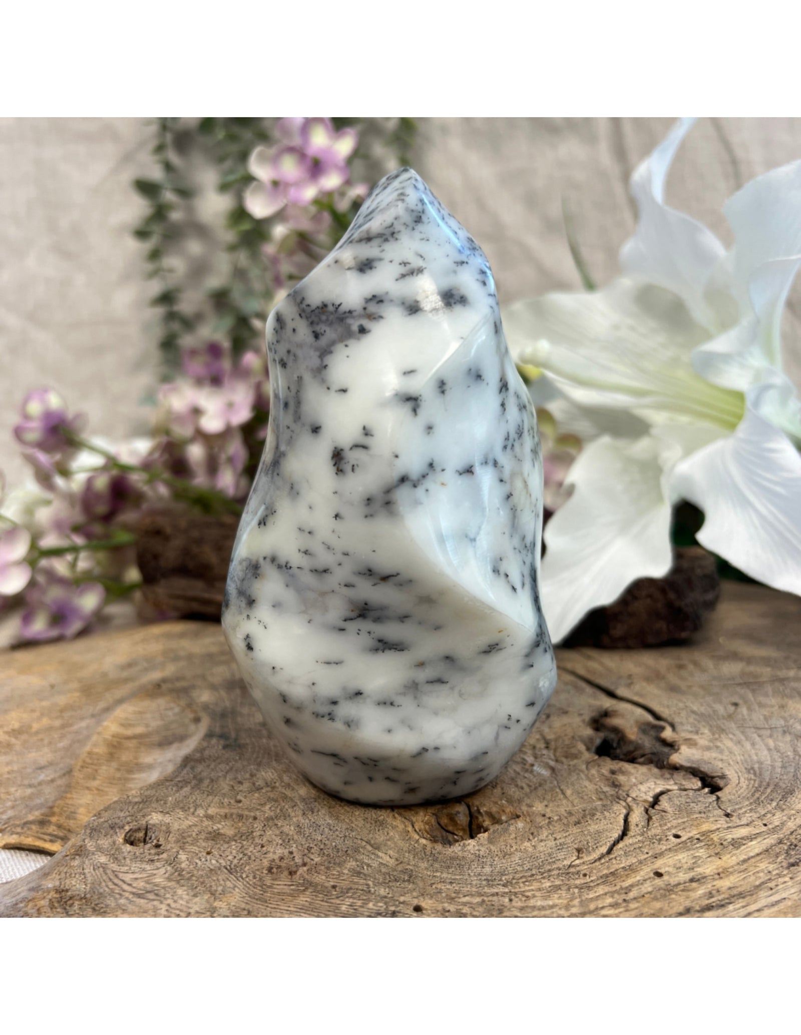 Agaat dendriet feng shui vlam nr.02
