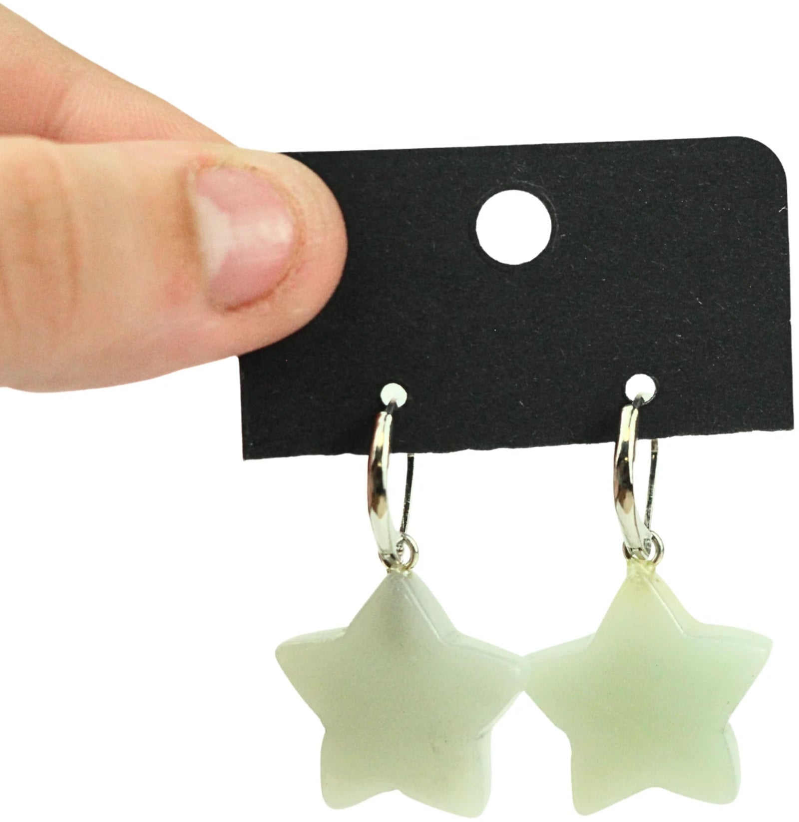 Amazoniet ster oorbellen - fashion jewelry