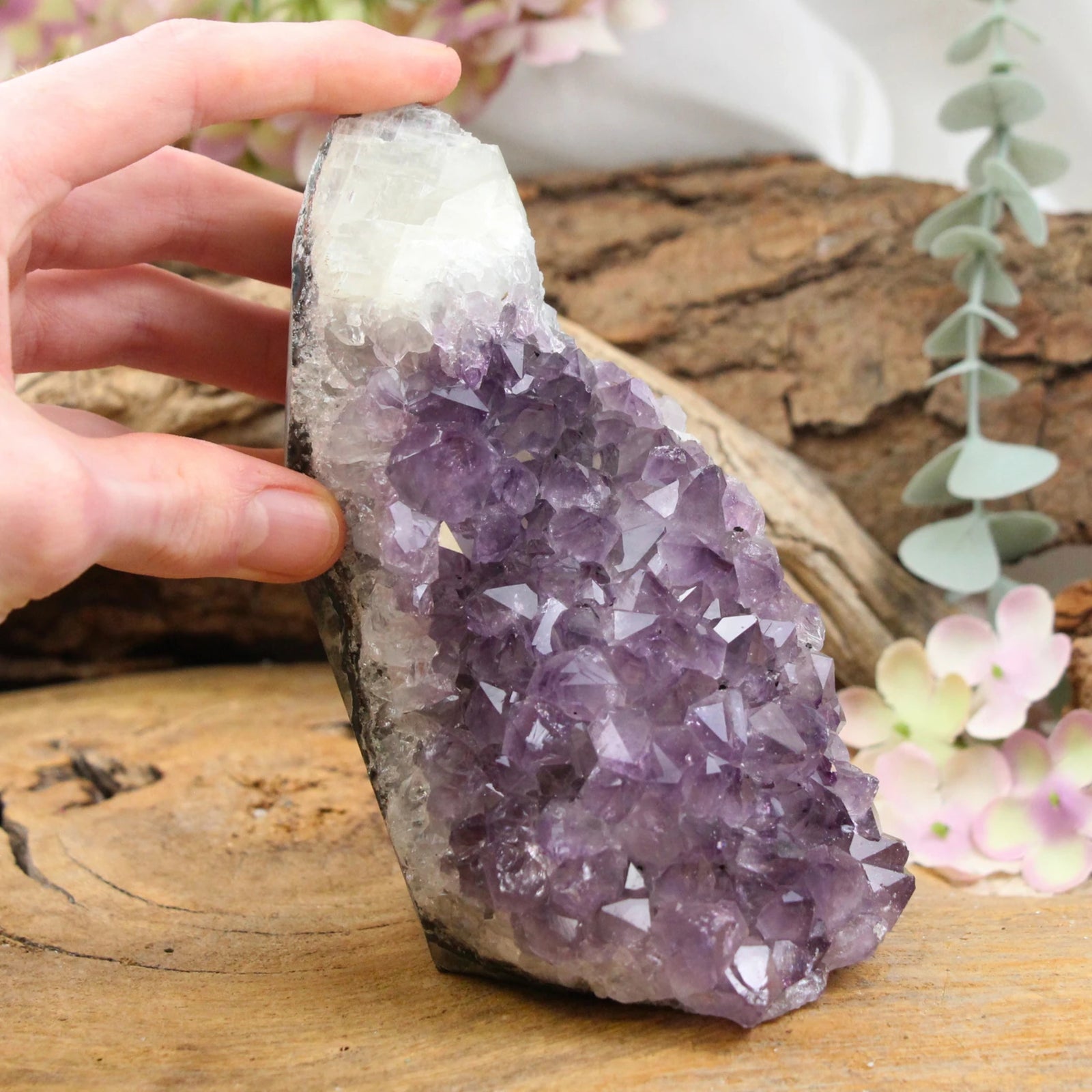 Amethist Brazilië ruw cut base nr.117