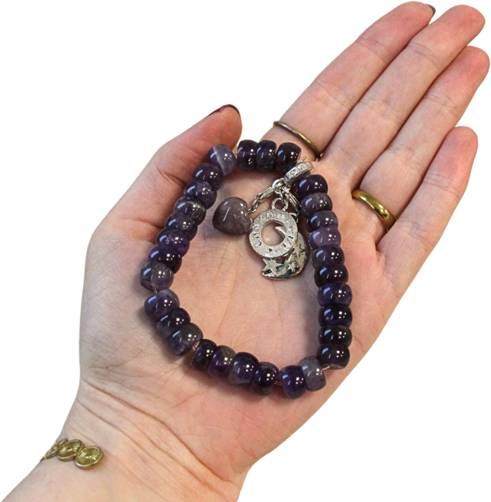 Amethist Ruby Mania, armband nr 19, rond