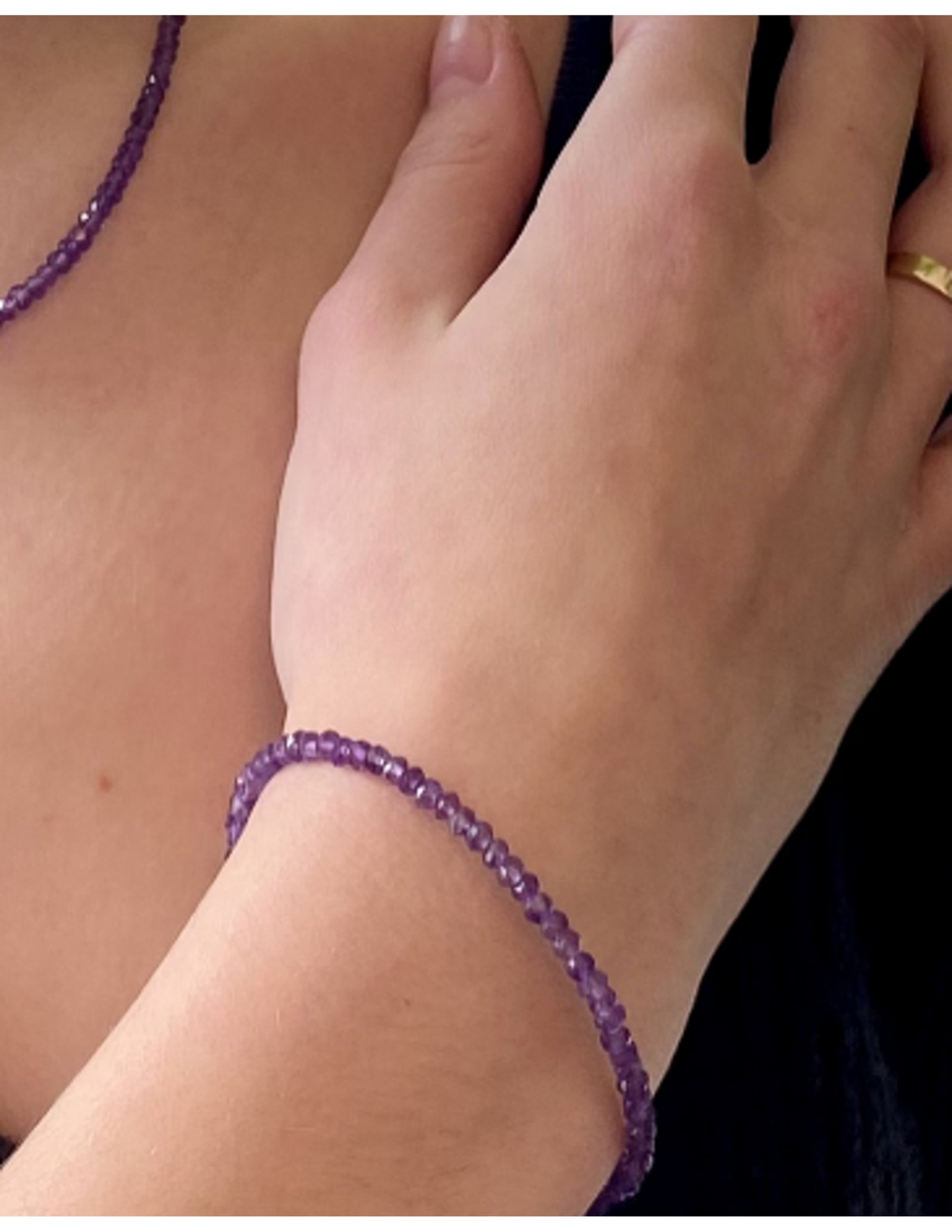 Amethist summer vibes armband