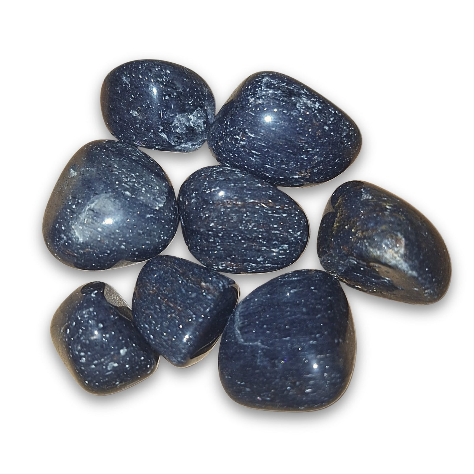 Aventurijn blauw trommelstenen 100 gr. (mt3)