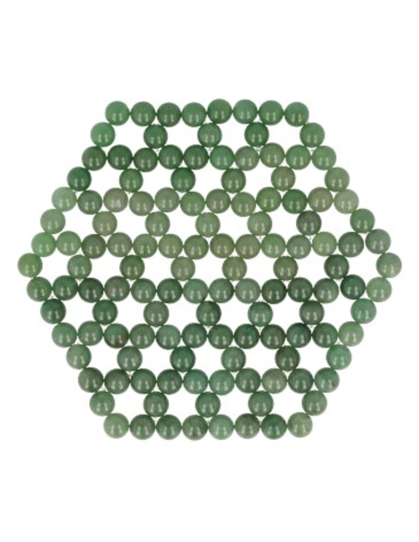 Aventurijn groen levensbloem onderzetter / mat