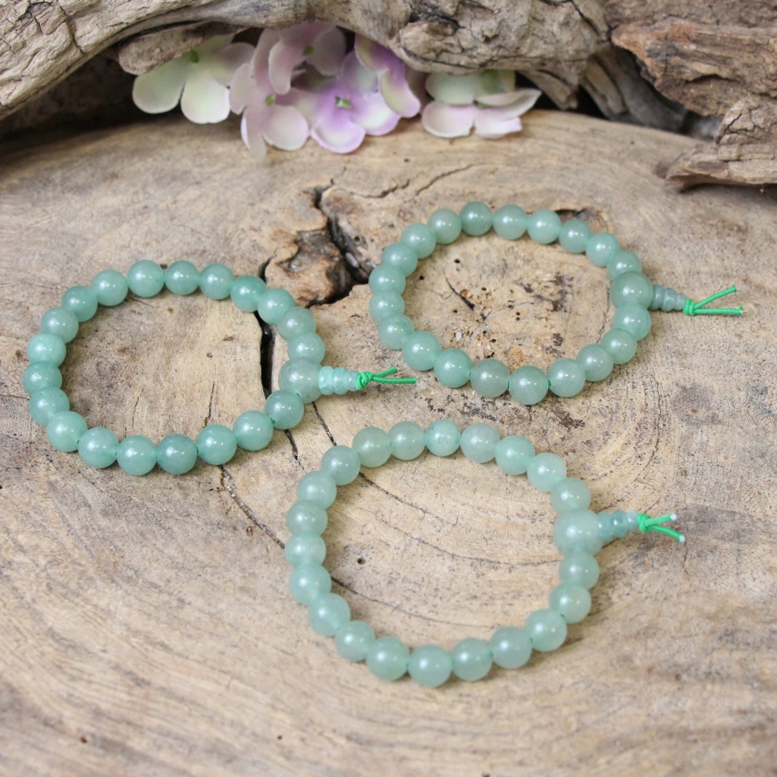 Aventurijn groen powerbead armband
