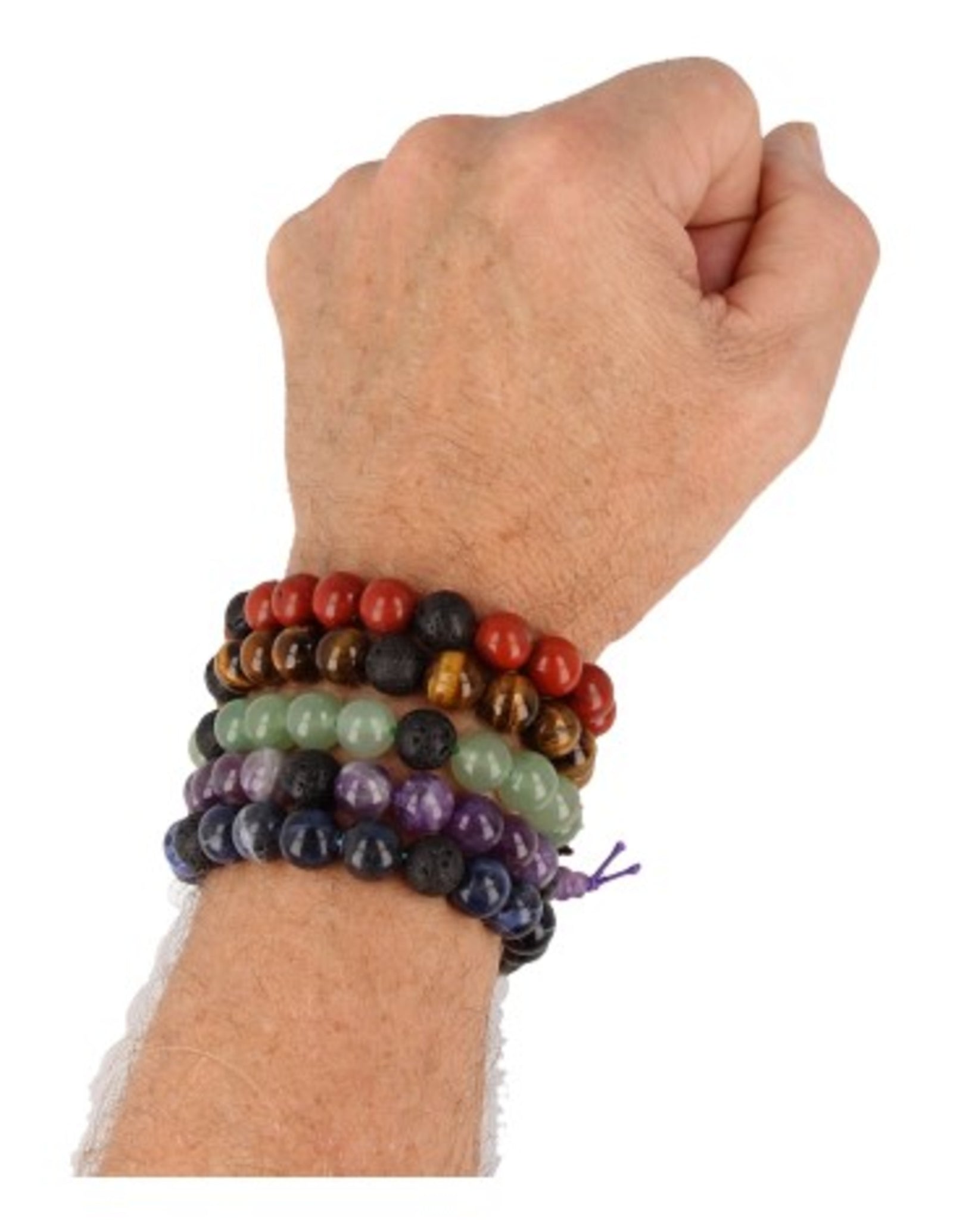 Aventurijn groen powerbead mannen armband