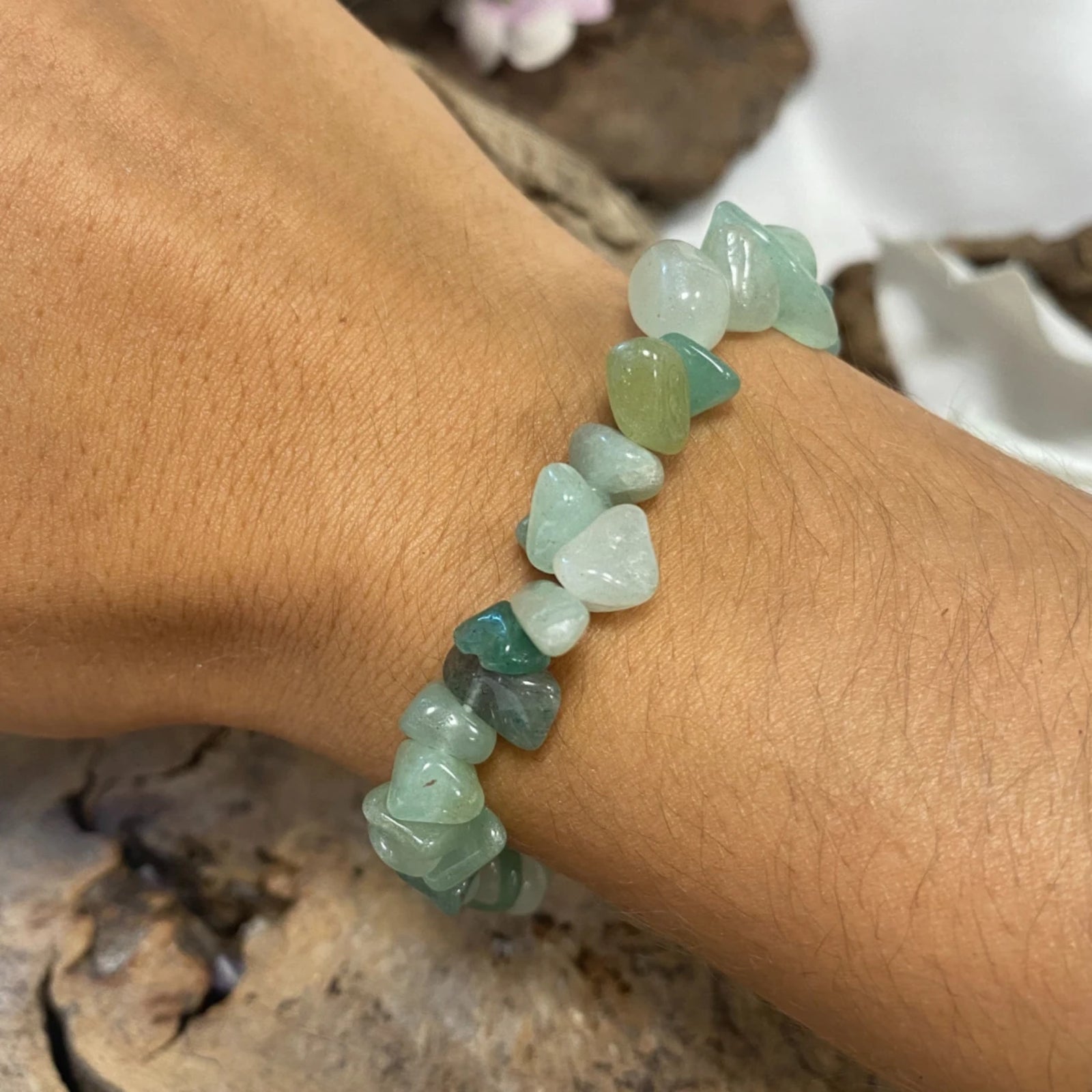 Aventurijn groen splitarmband
