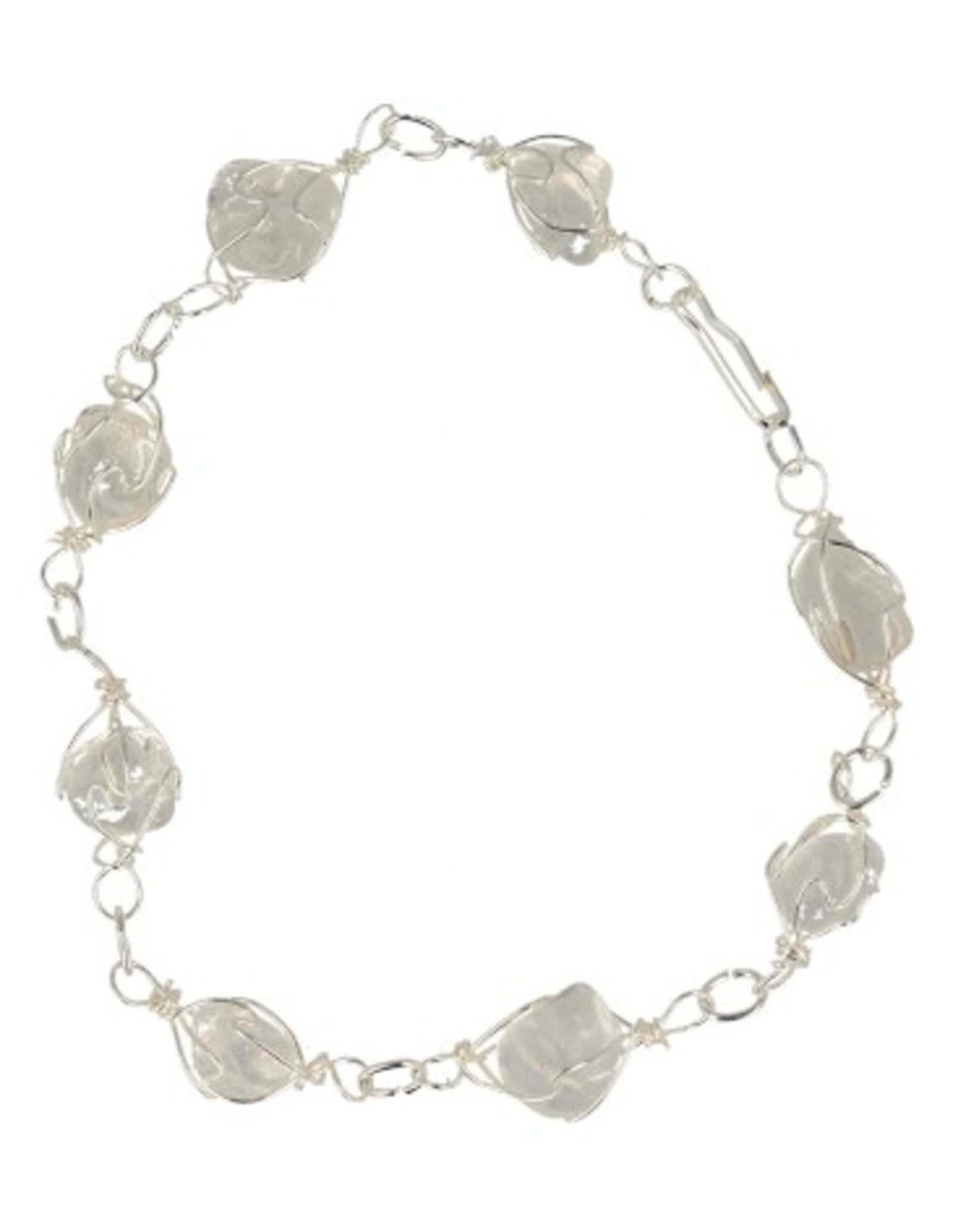 Bergkristal armband / enkelband edelsteen wire