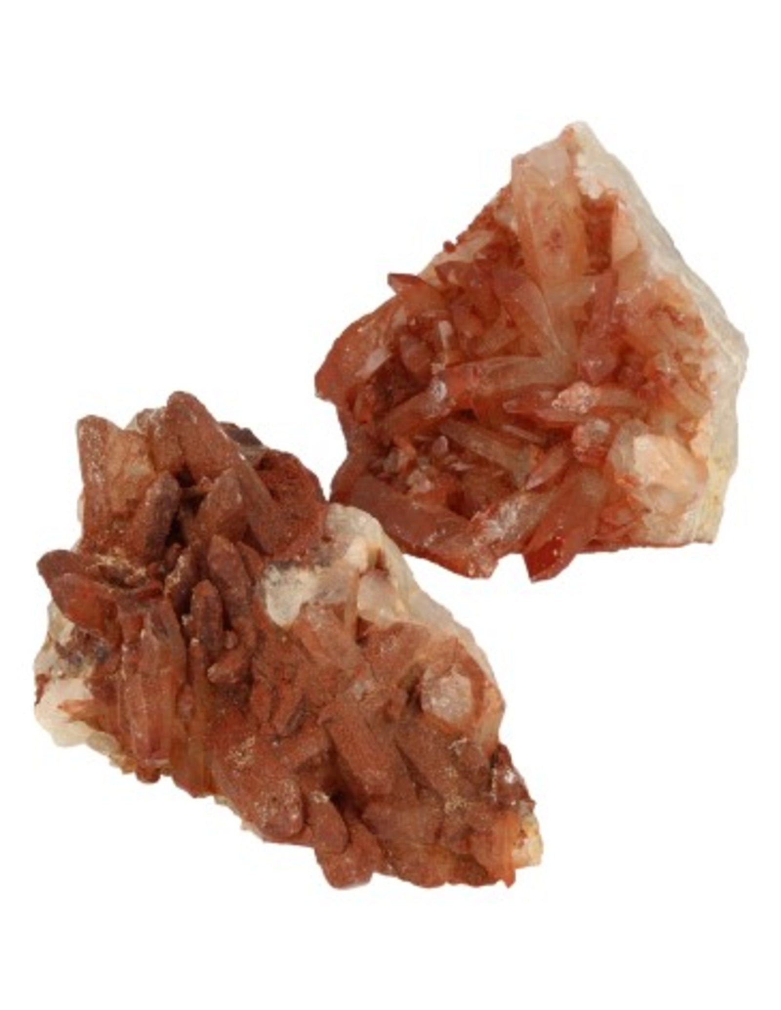 Bergkristal rood ruw 100-150 gram