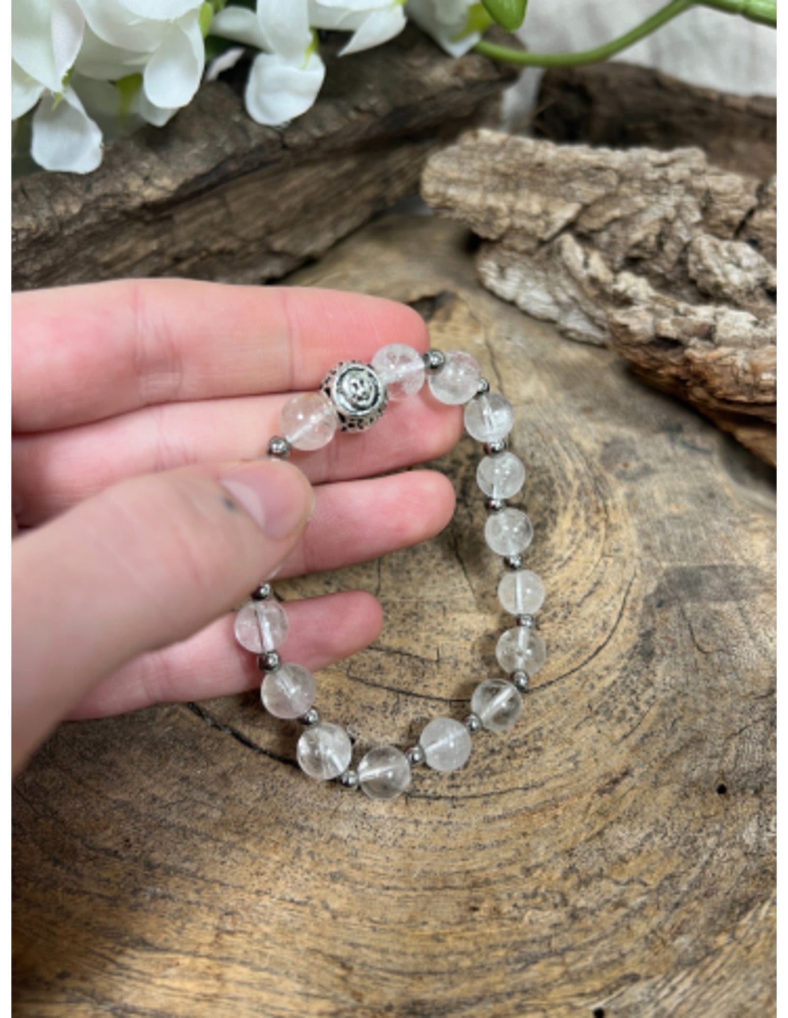 Bergkristal sterrenbeeld armband - Leeuw