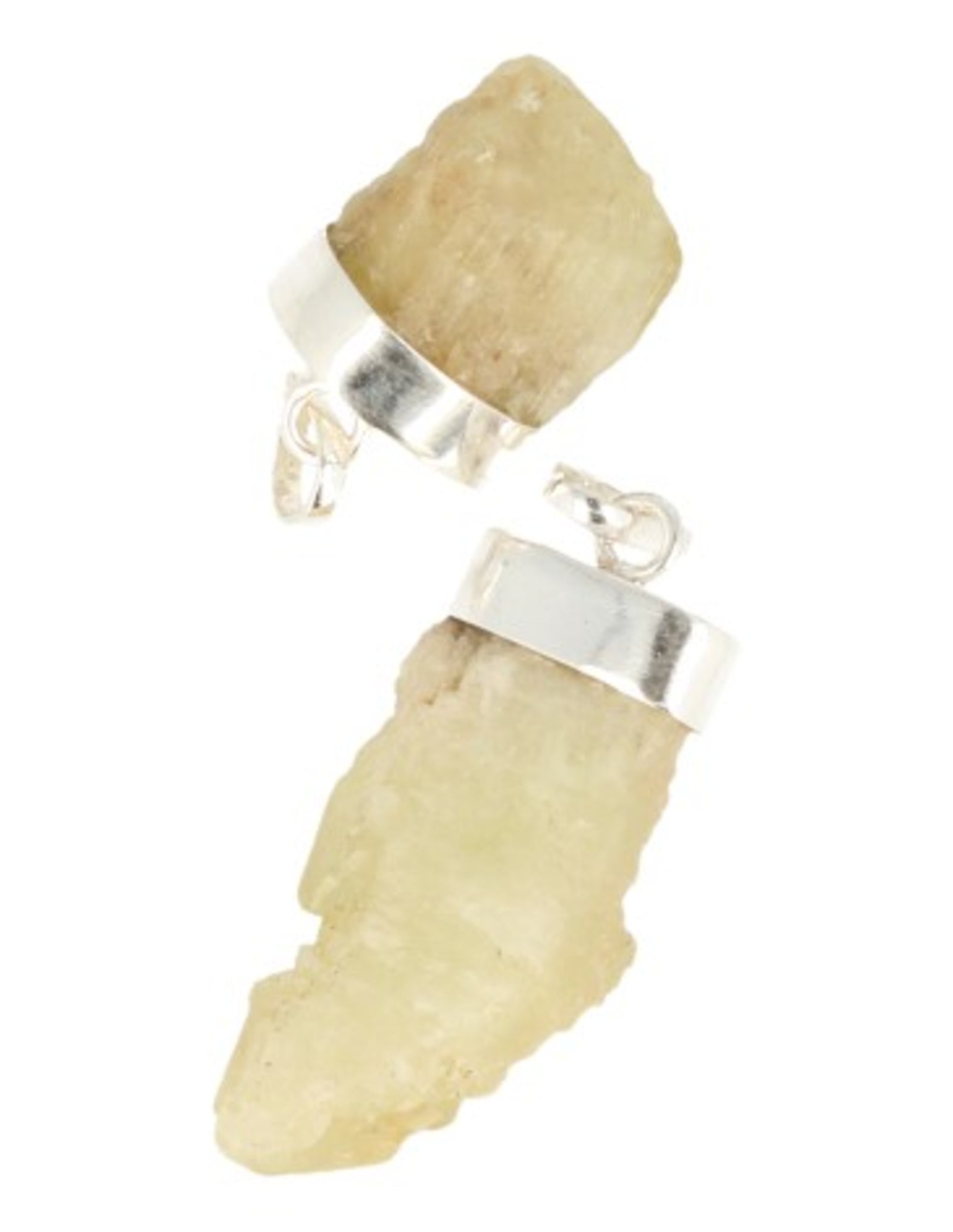 Brazilianiet hanger met zilveren kapje