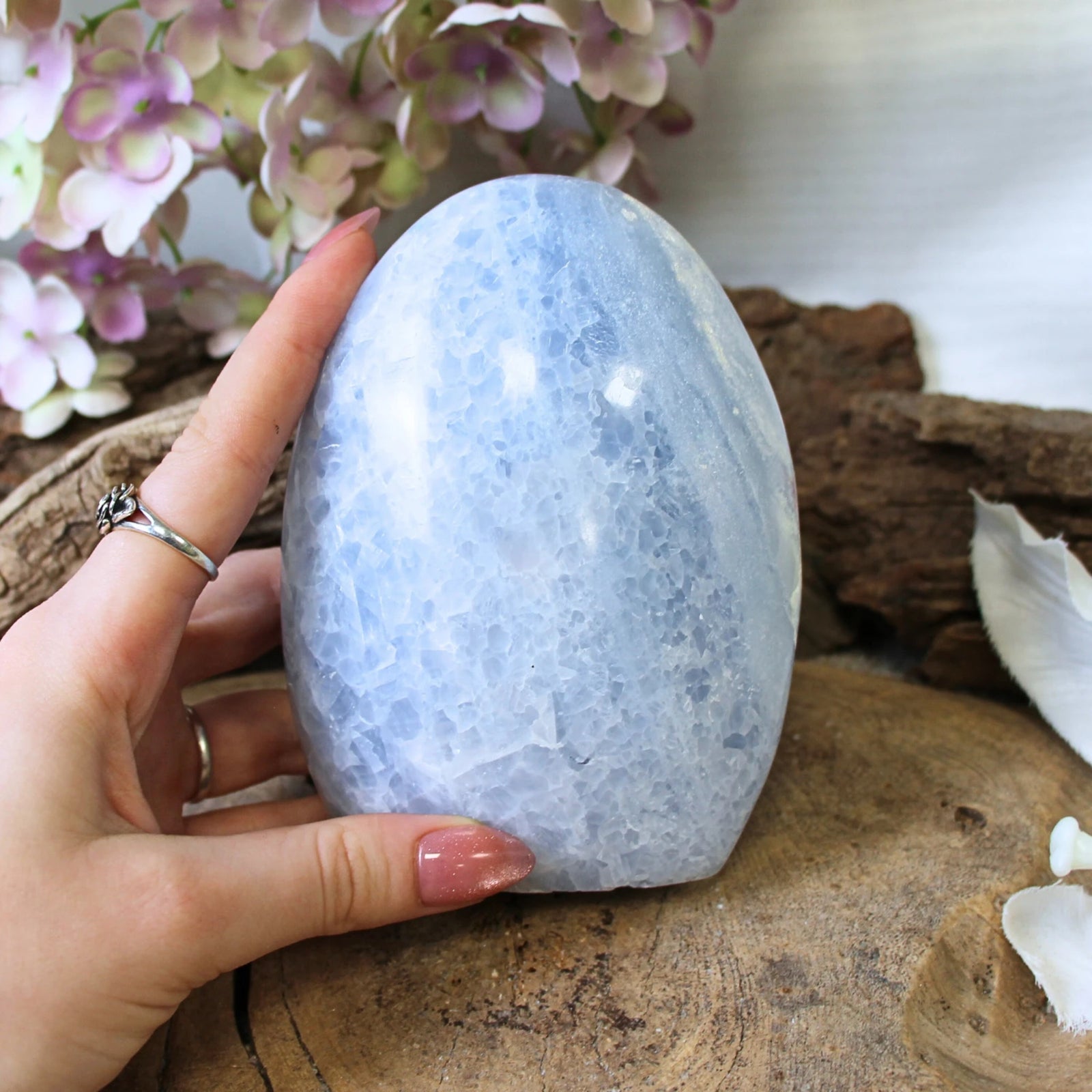 Calciet blauw sculptuur nr.18