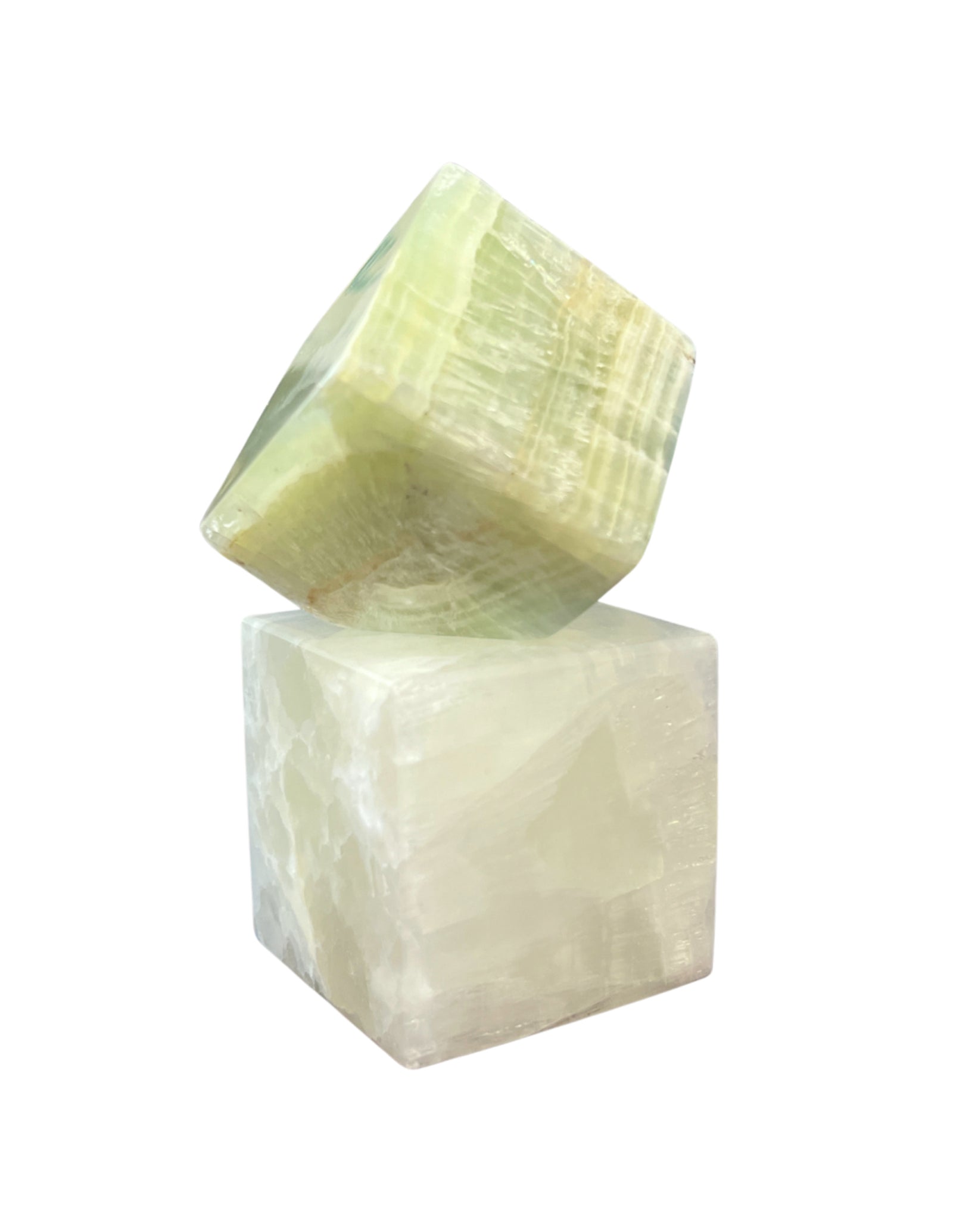 Calciet groen kubus nr.01