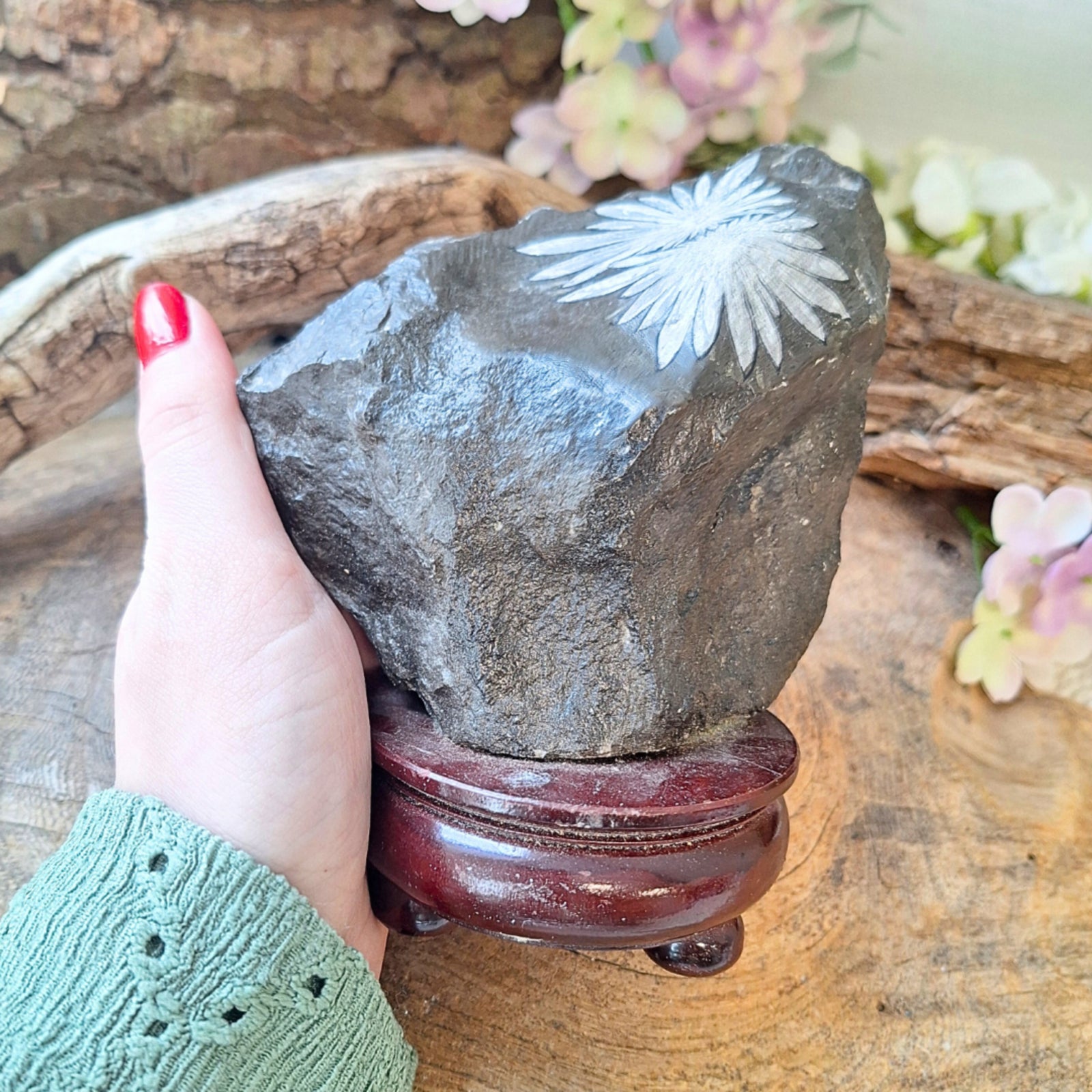 Chrysantensteen sculptuur nr.06