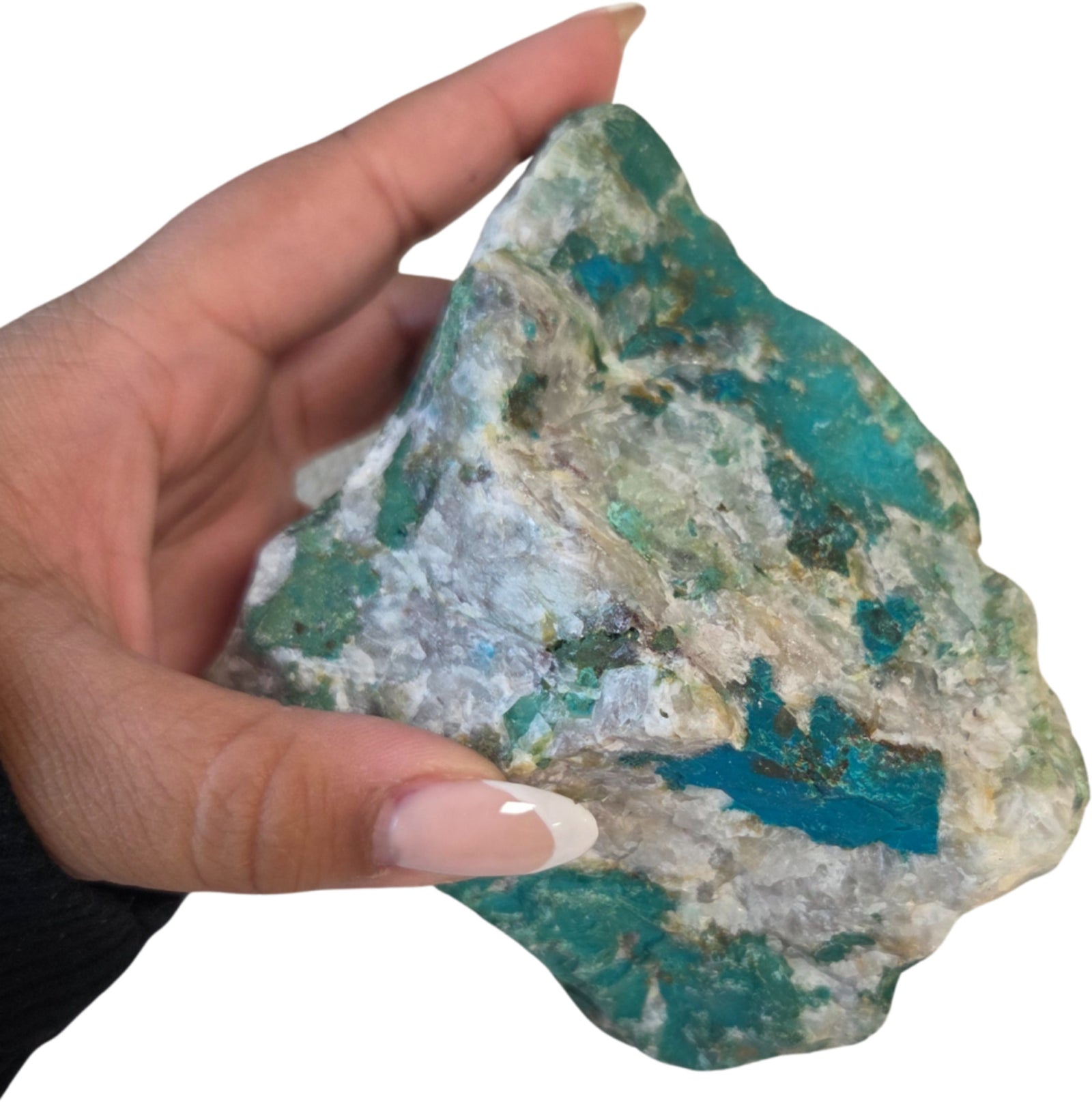 Chrysokolla ruw stuk nr.17