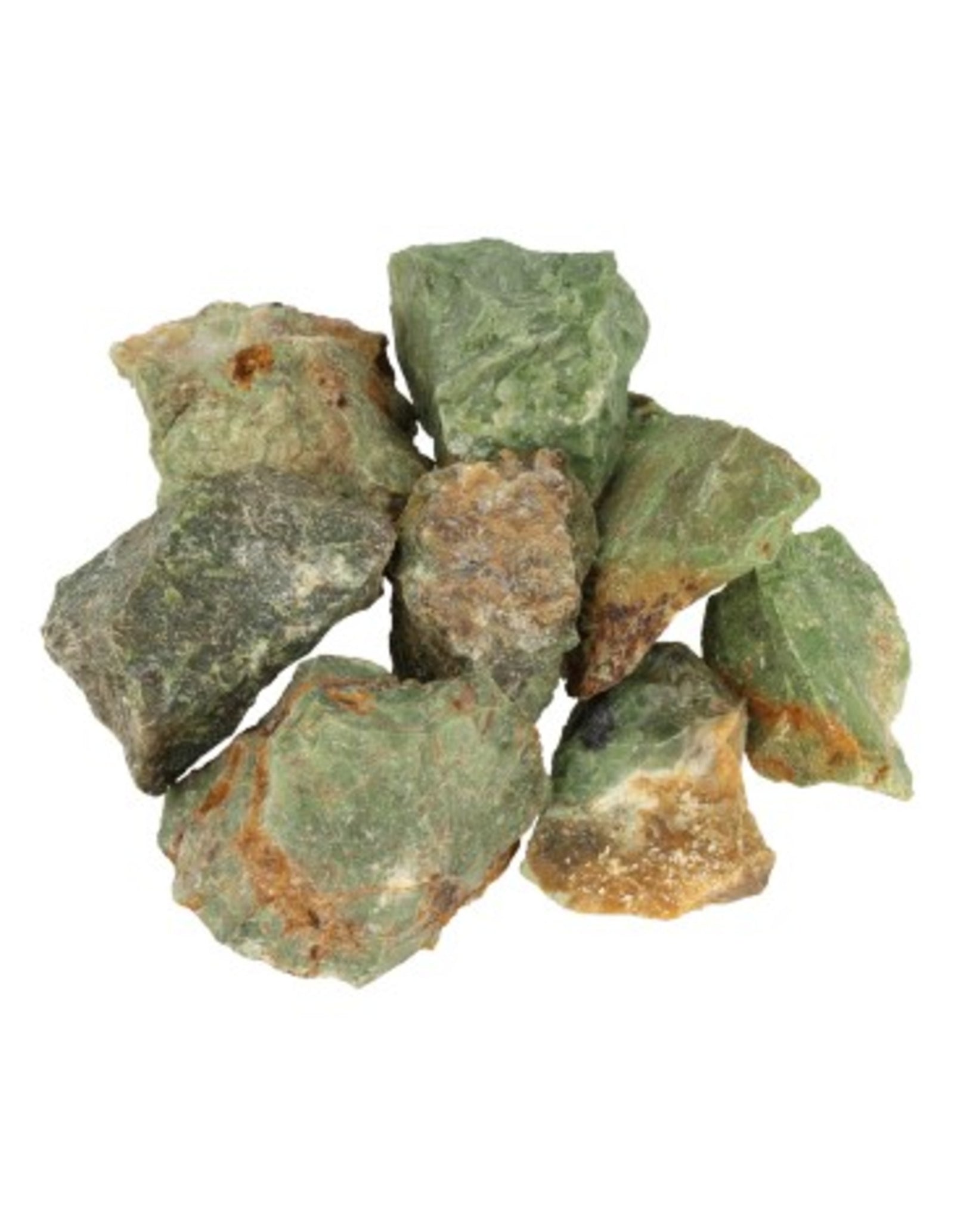 Chrysopraas, ruwe brokjes, p/kg