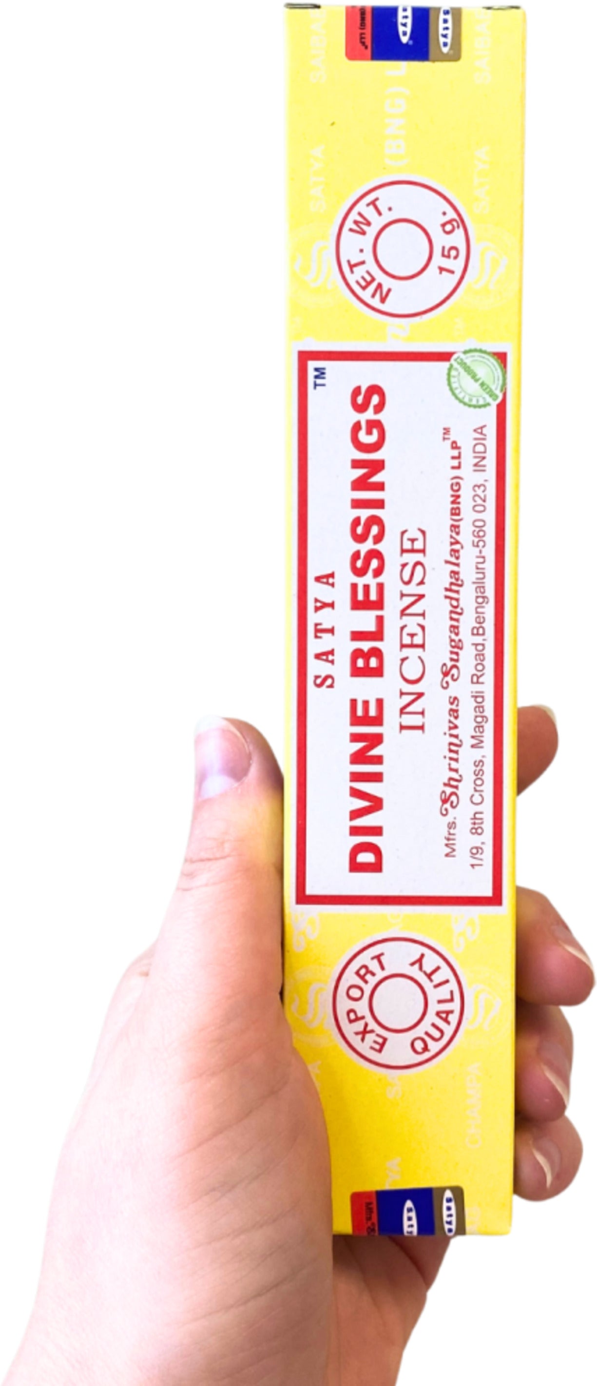 Divine Blessing wierook 15 grams Satya - doos van 12 st.