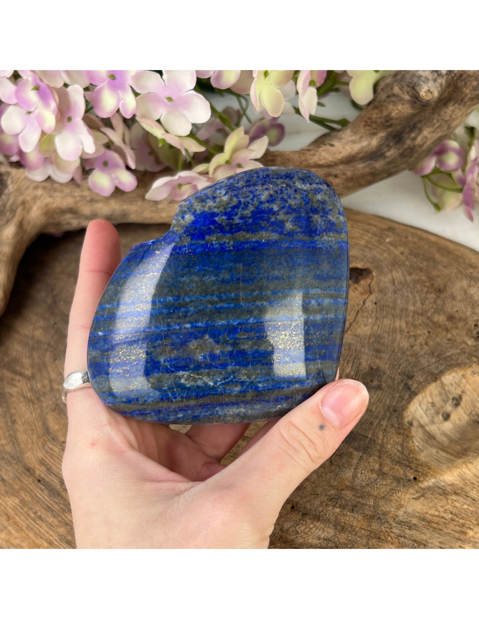 Edelsteen hart Lapis Lazuli nr.07