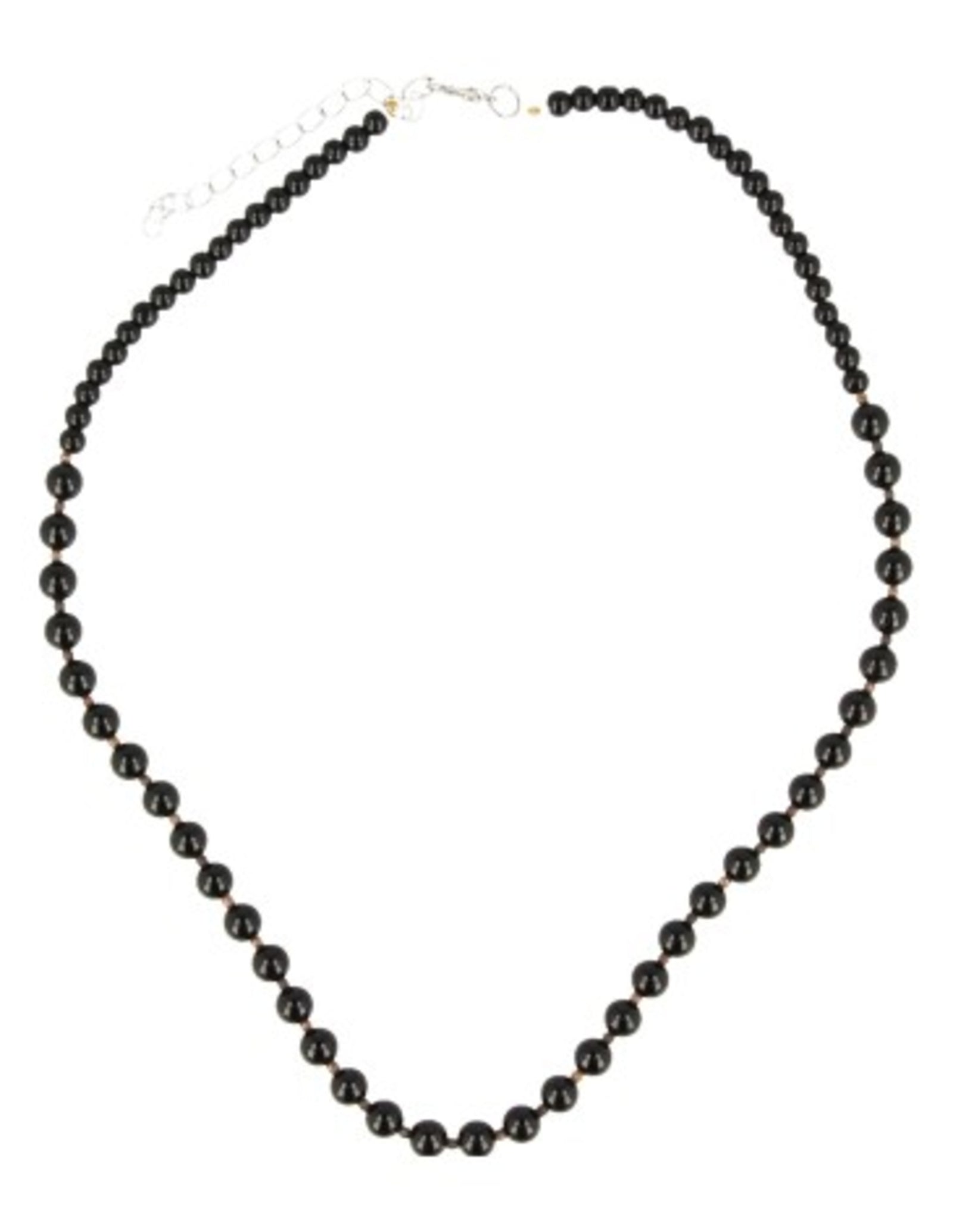 Edelsteen ketting Onyx met zwart