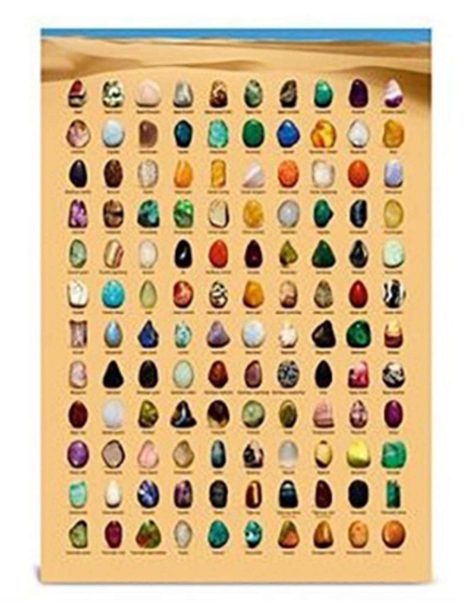 Edelsteen poster A2 Nederlands
