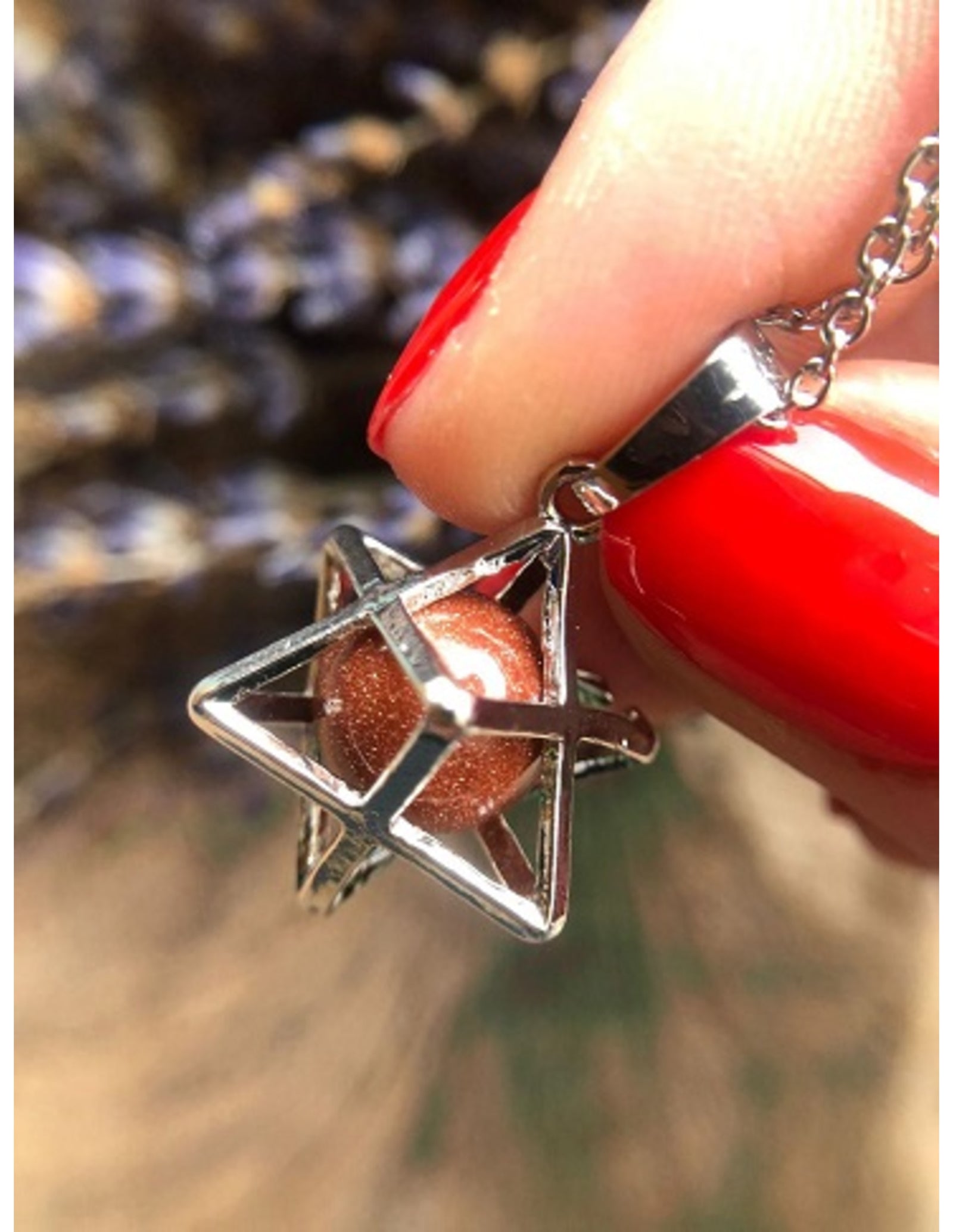Goldfluss (synth) Merkabah sieraden set