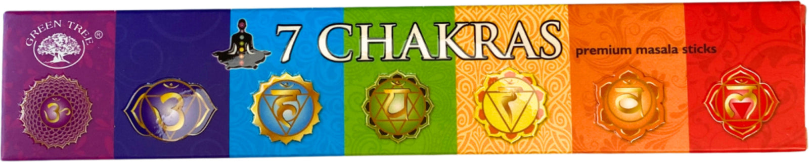 Green Tree 7 Chakra's wierook - doos van 12 st.