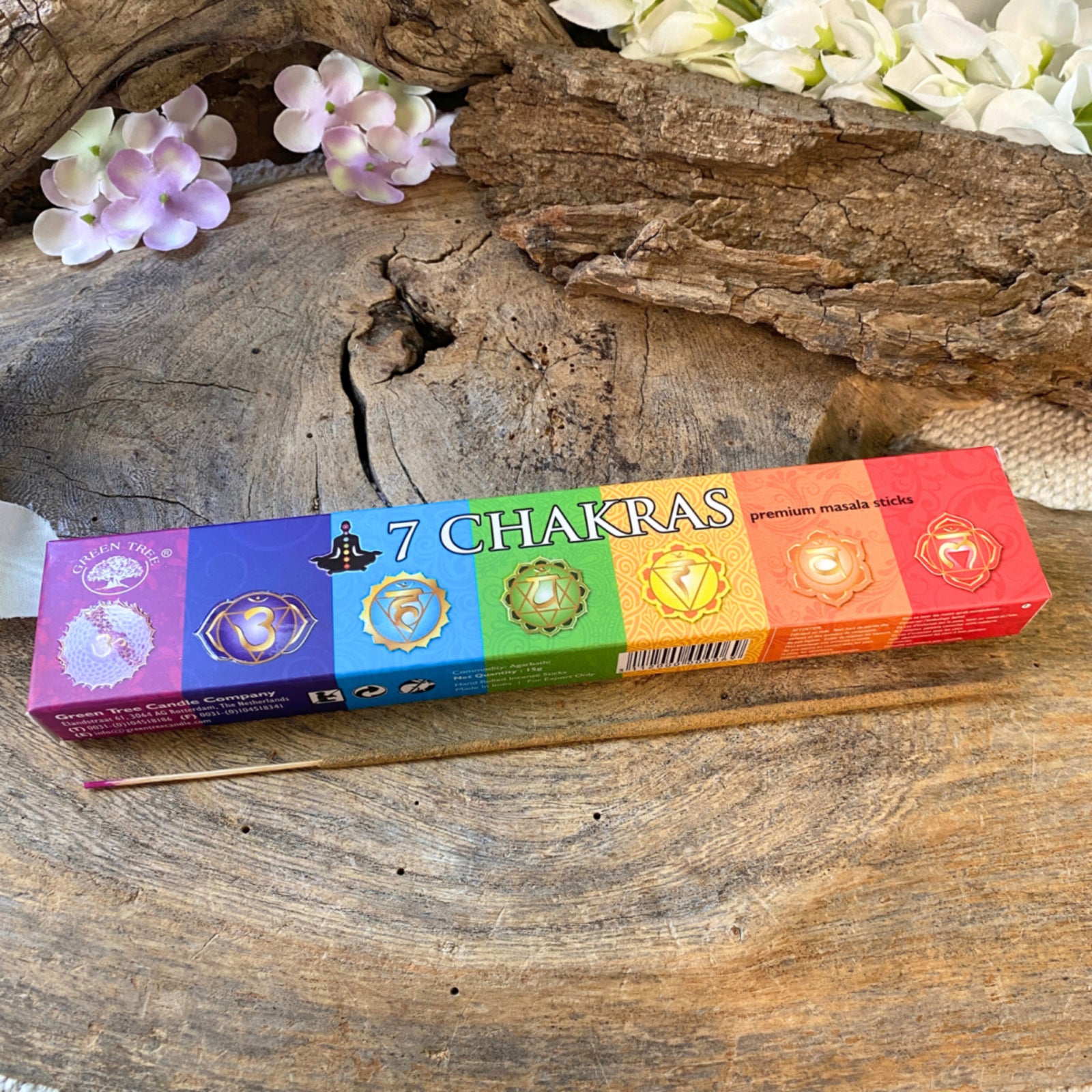 Green Tree 7 Chakra's wierook - doos van 12 st.