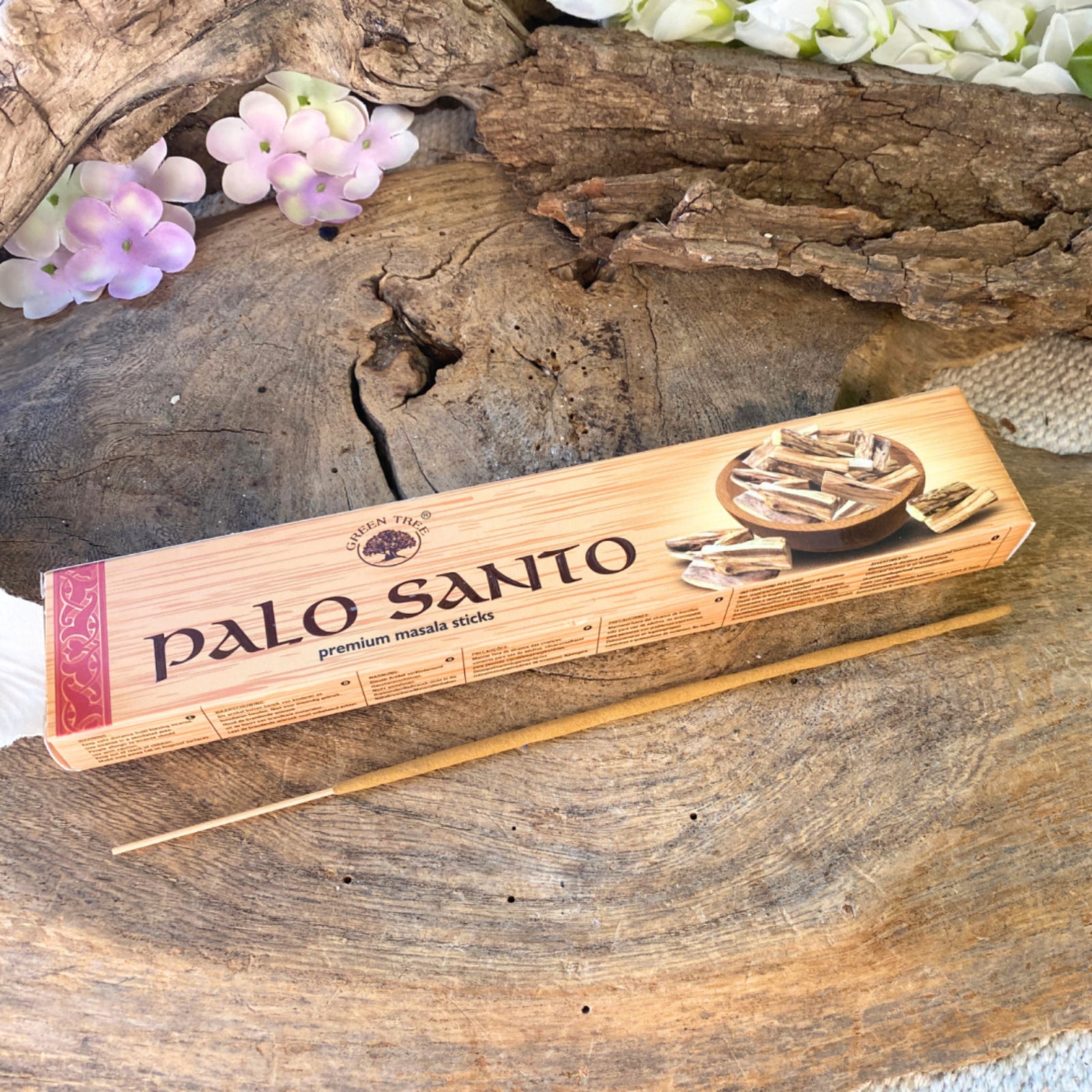 Green Tree Palo Santo wierook stokjes