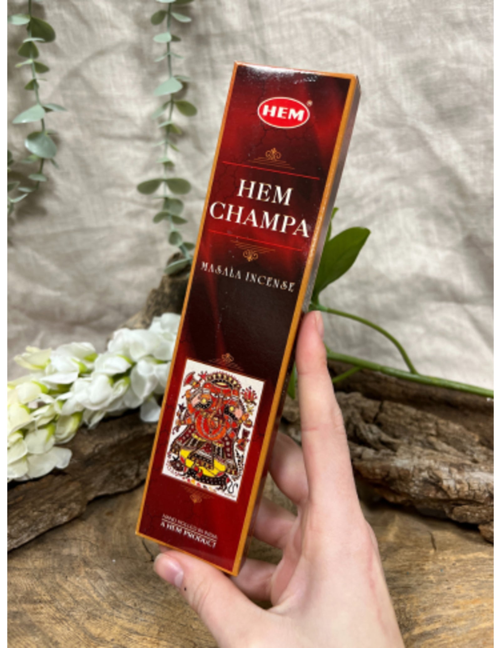 HEM Champa wierook stokjes (plat pakje)