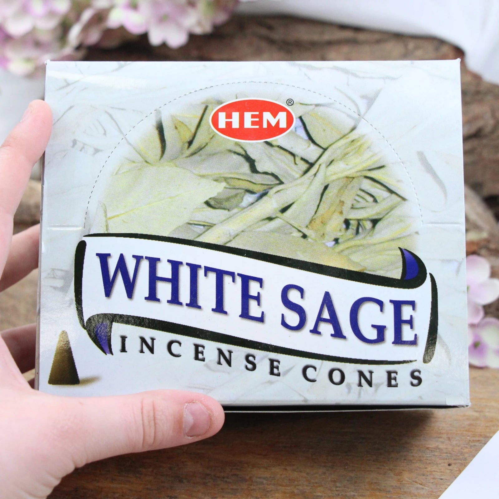 HEM White Sage Wierook kegels - doos van 12 st.