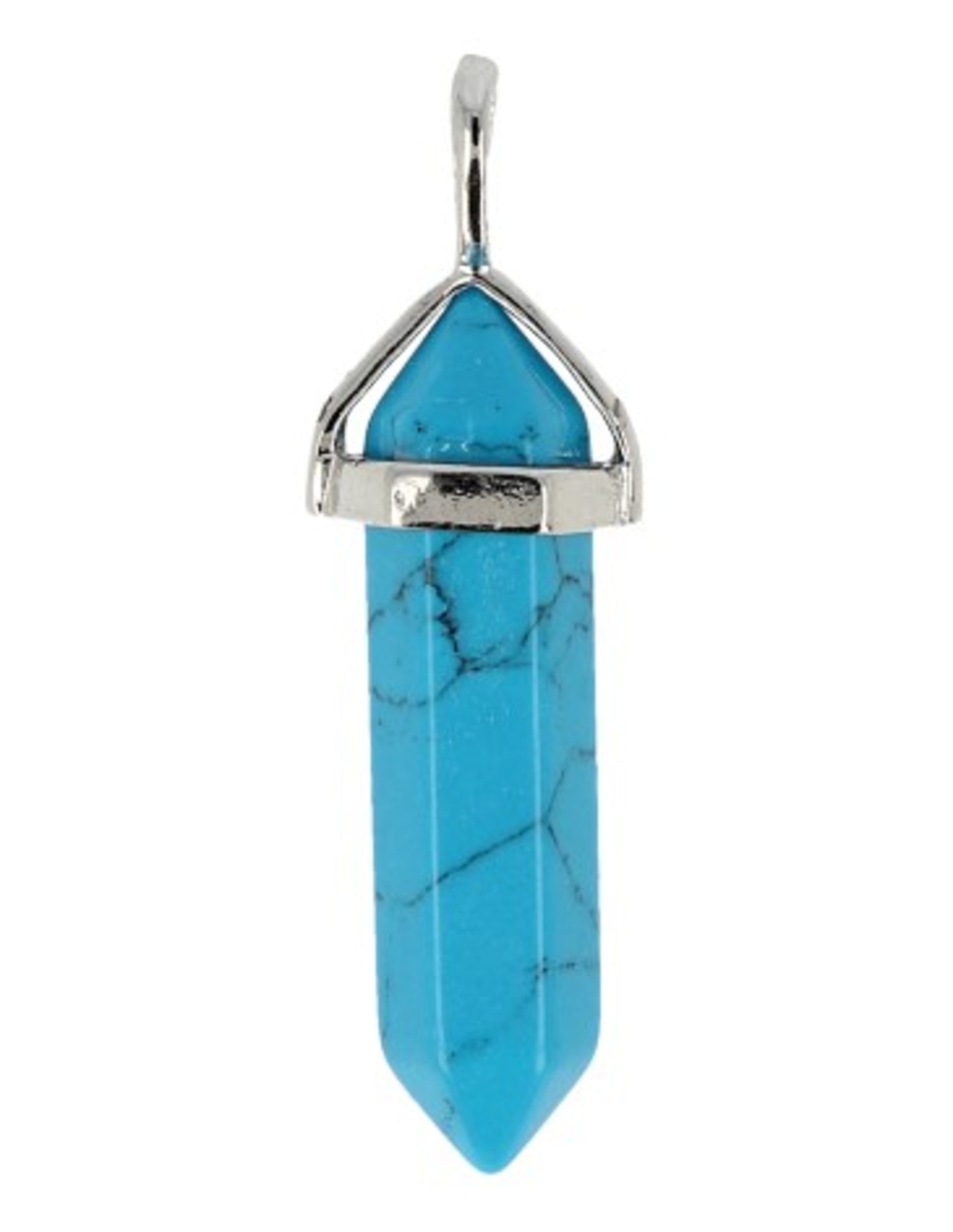 Howliet blauw dubbeleinder hanger (gekleurd)