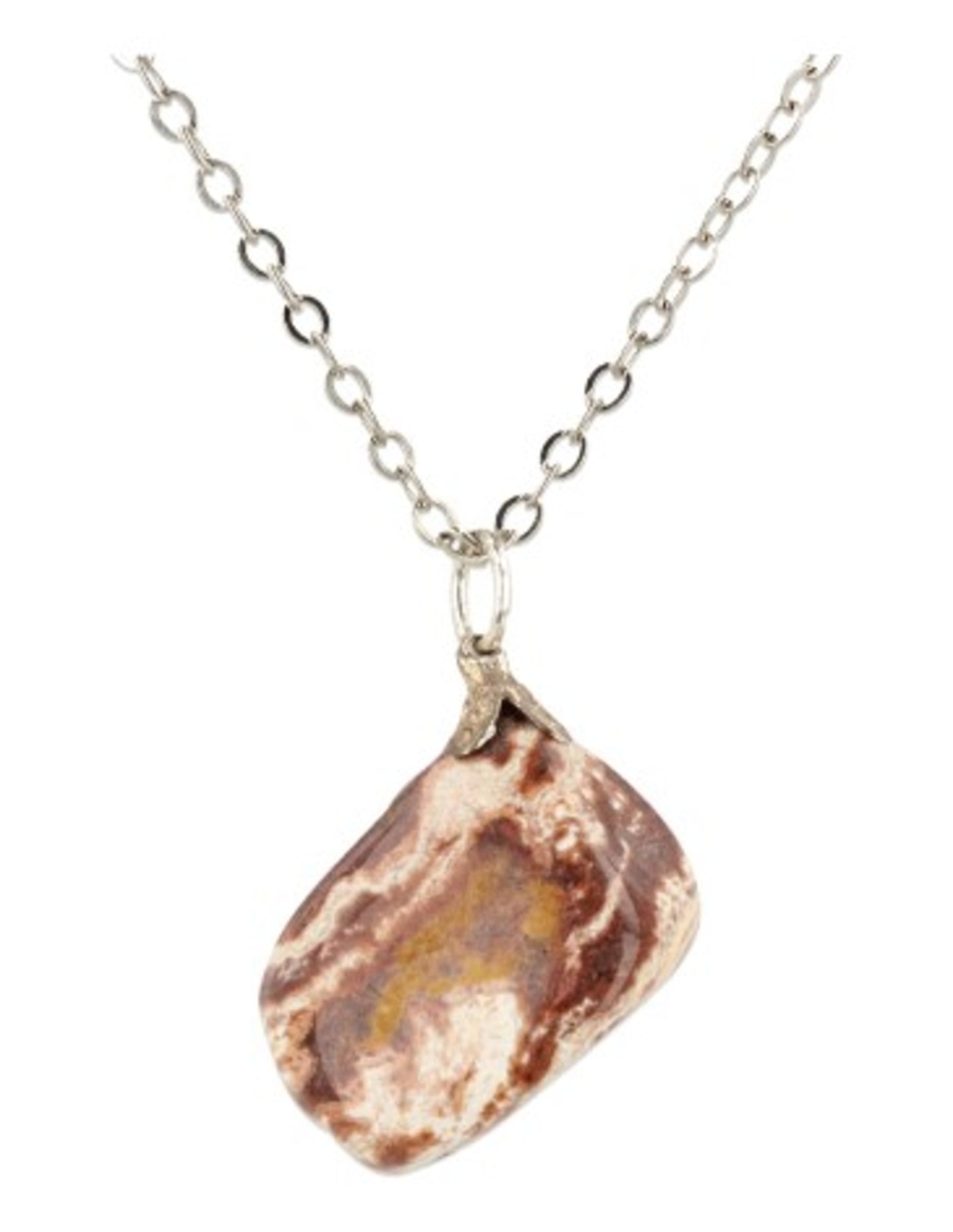 Jaspis Cacao edelsteen hanger