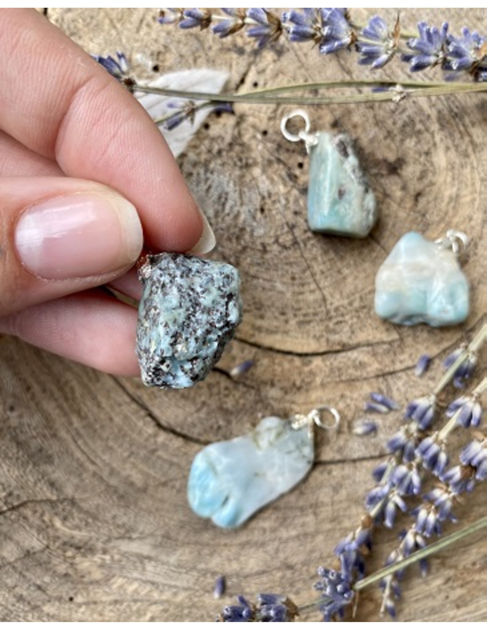 Larimar edelsteen hanger