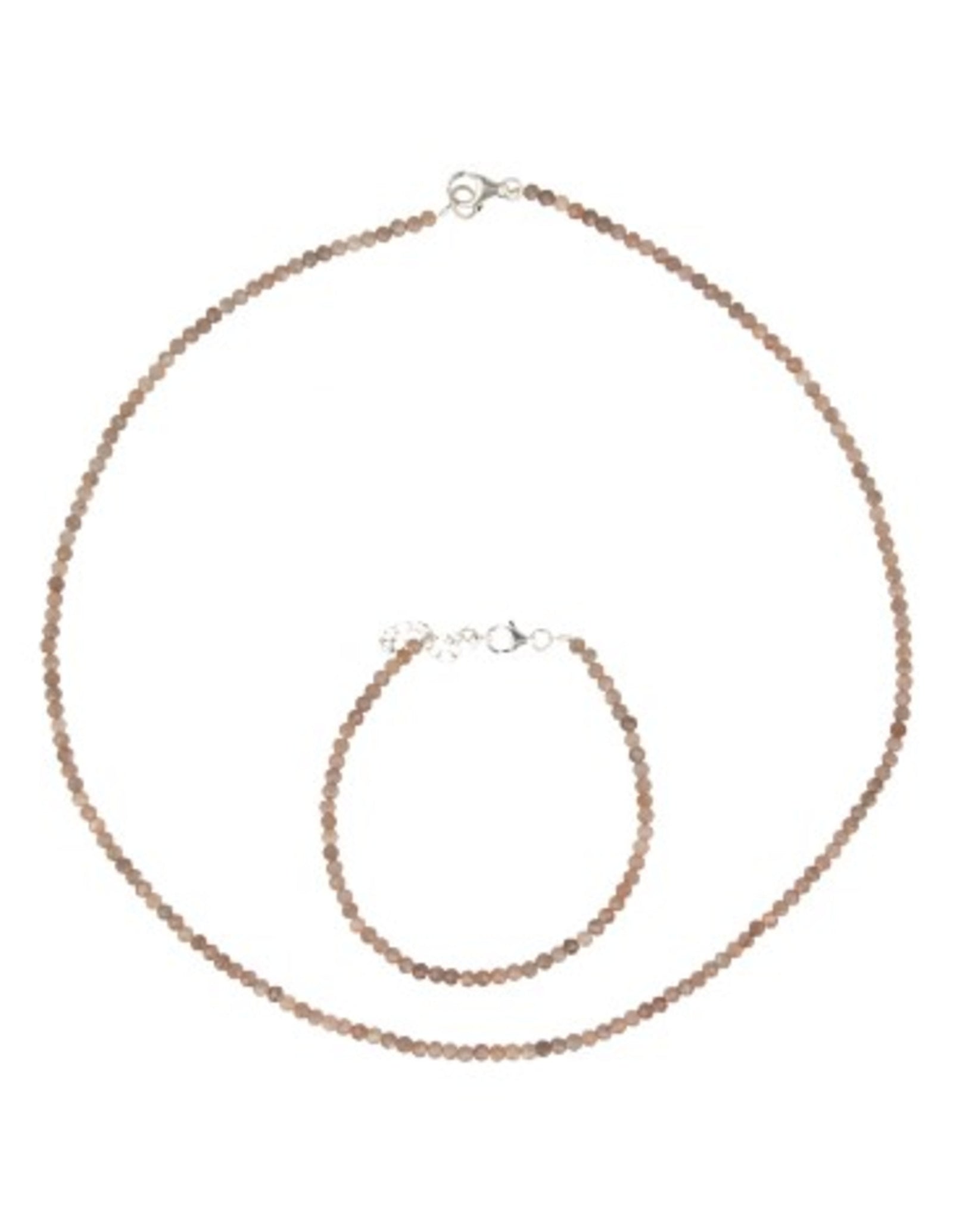 Maansteen oranje summer vibes armband
