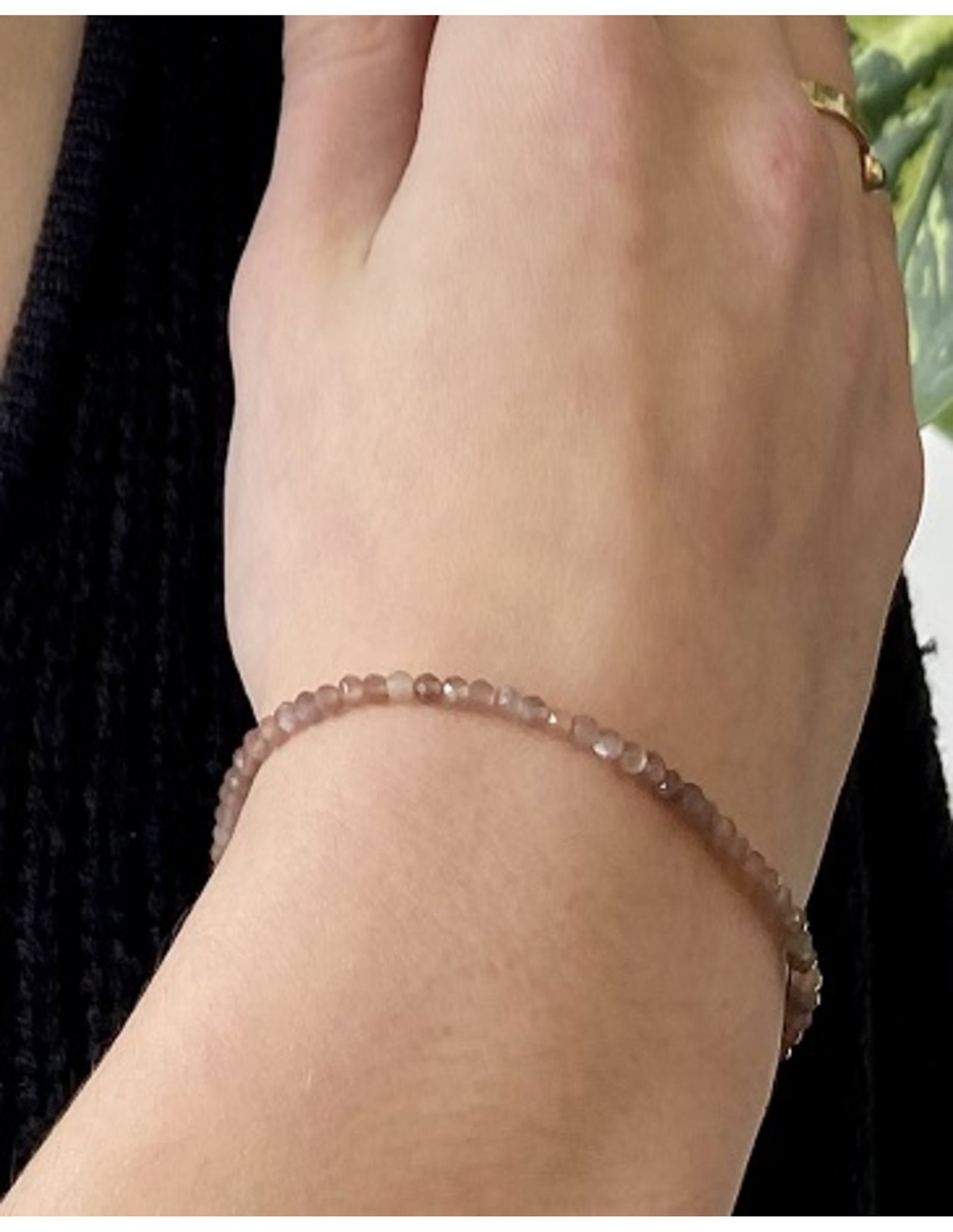 Maansteen oranje summer vibes armband