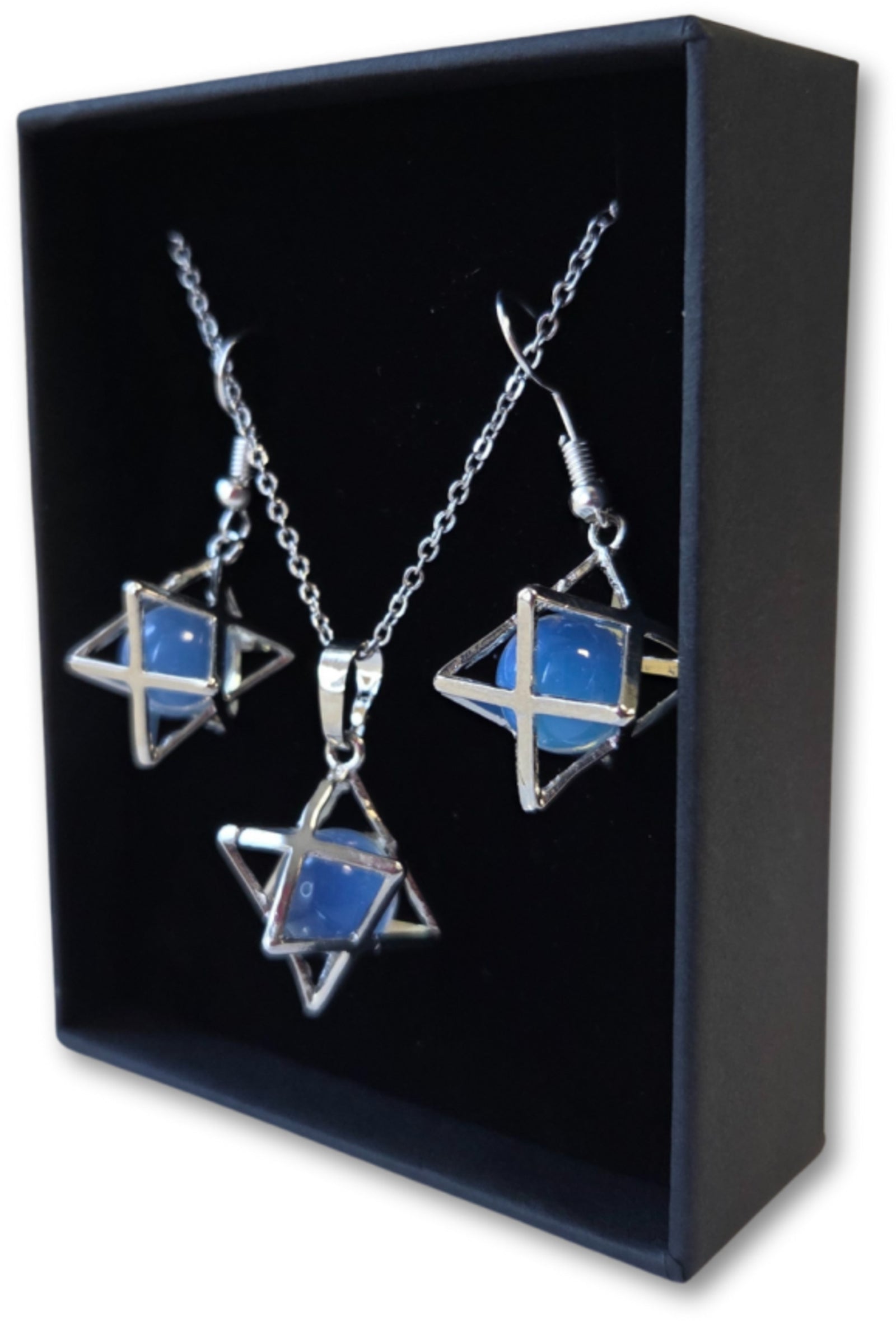Merkabah sieraden set Opaliet (synth)