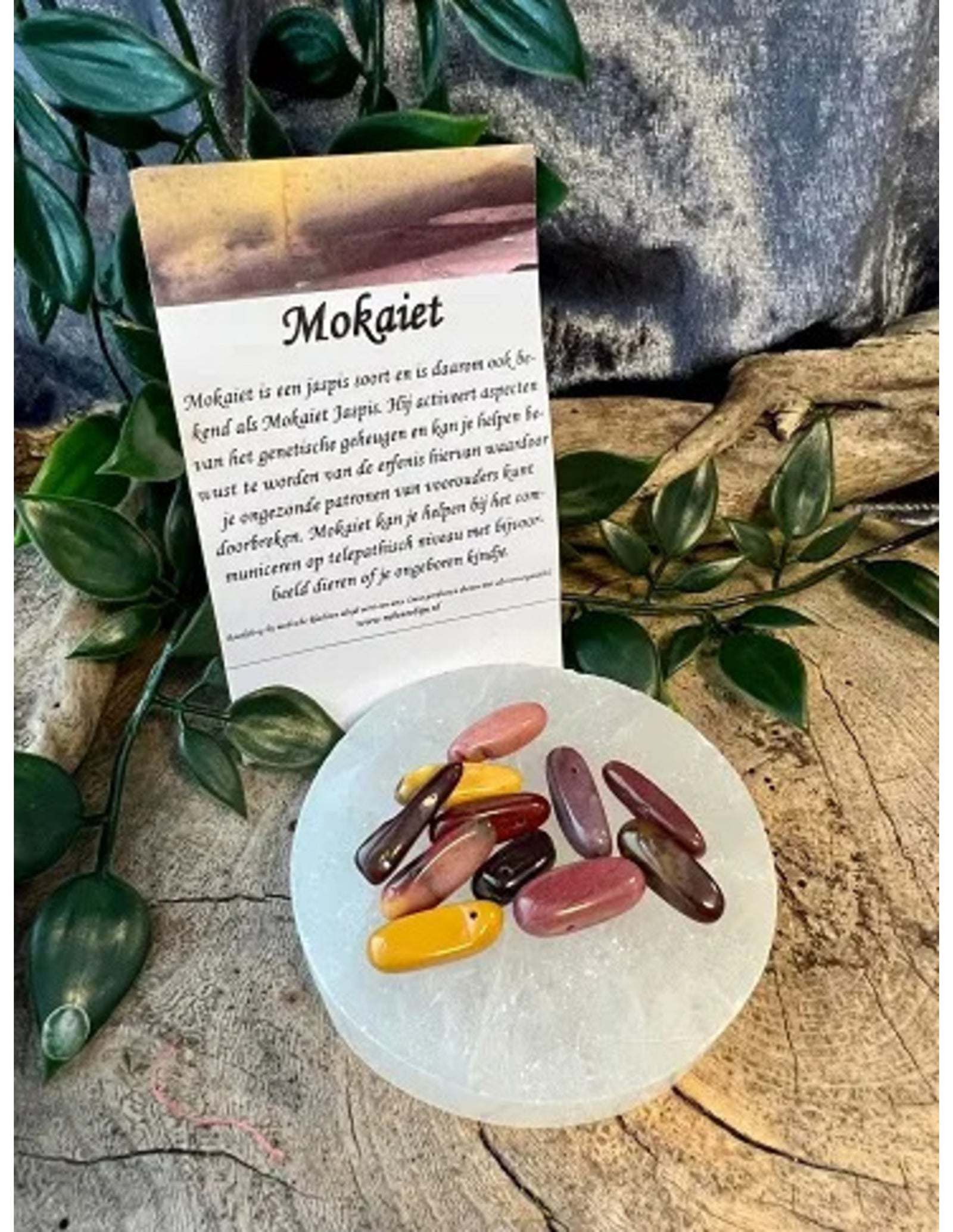 Mokaiet kralen longdrop - 11 st.