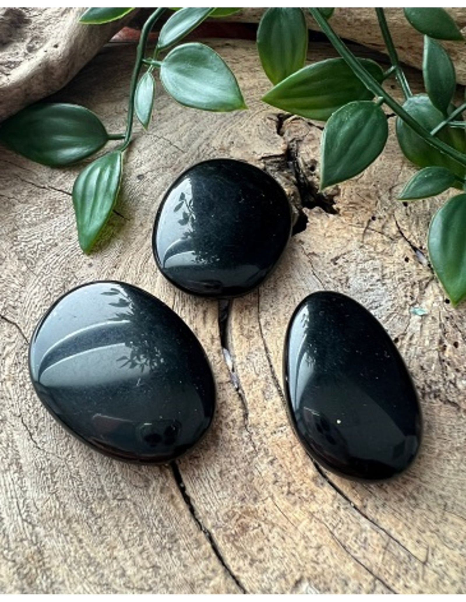 Obsidiaan zwart zaksteen