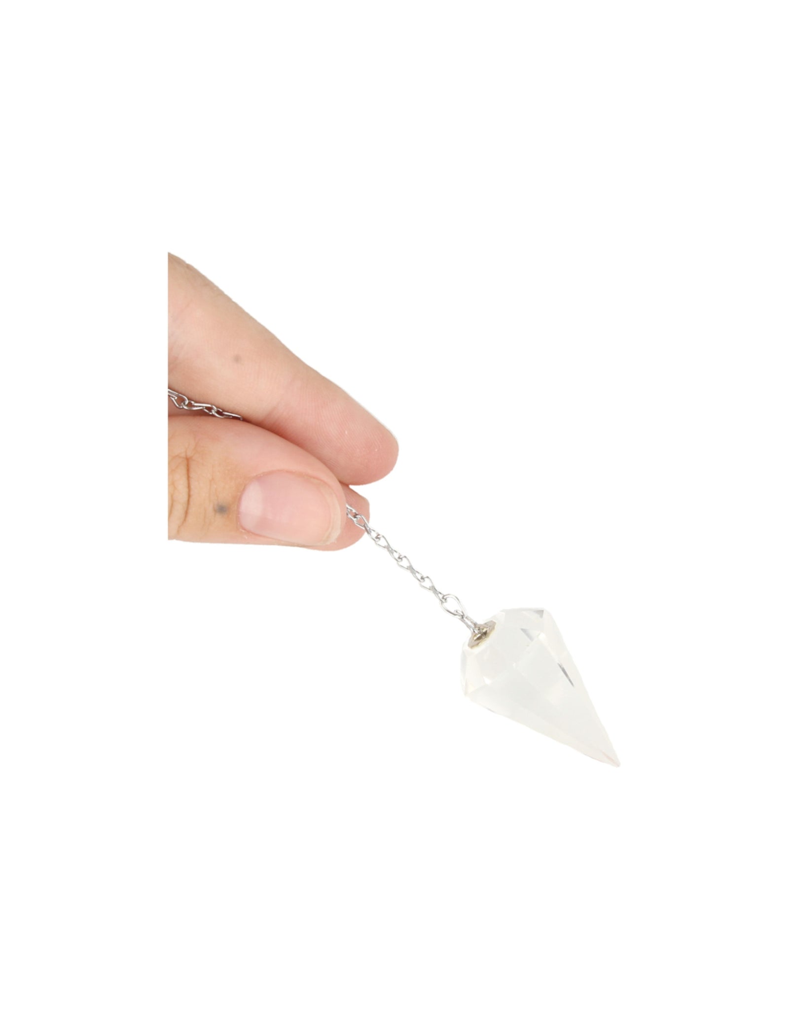 Pendel facet + kaart Bergkristal