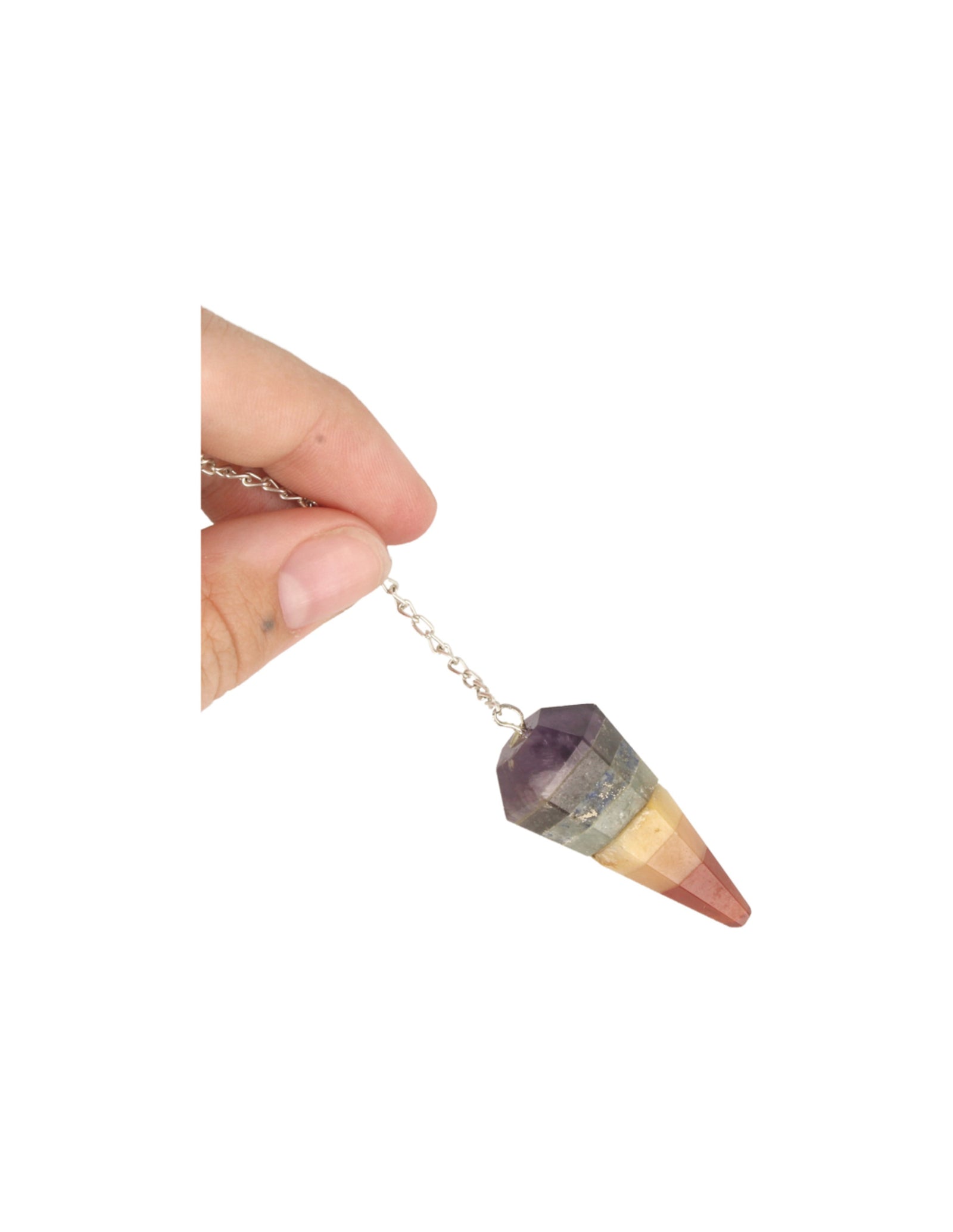 Pendel facet + kaart Chakra
