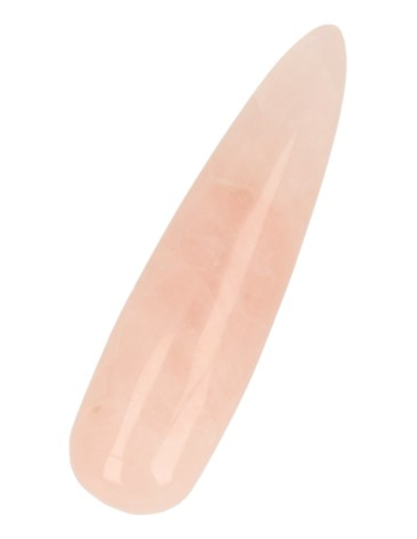 Roze kwarts massage griffel 7,5 cm
