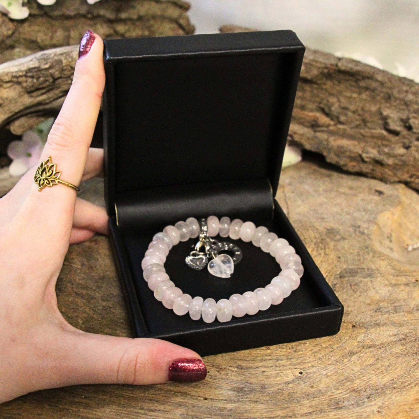 Roze kwarts Ruby Mania armband rond nr. 21