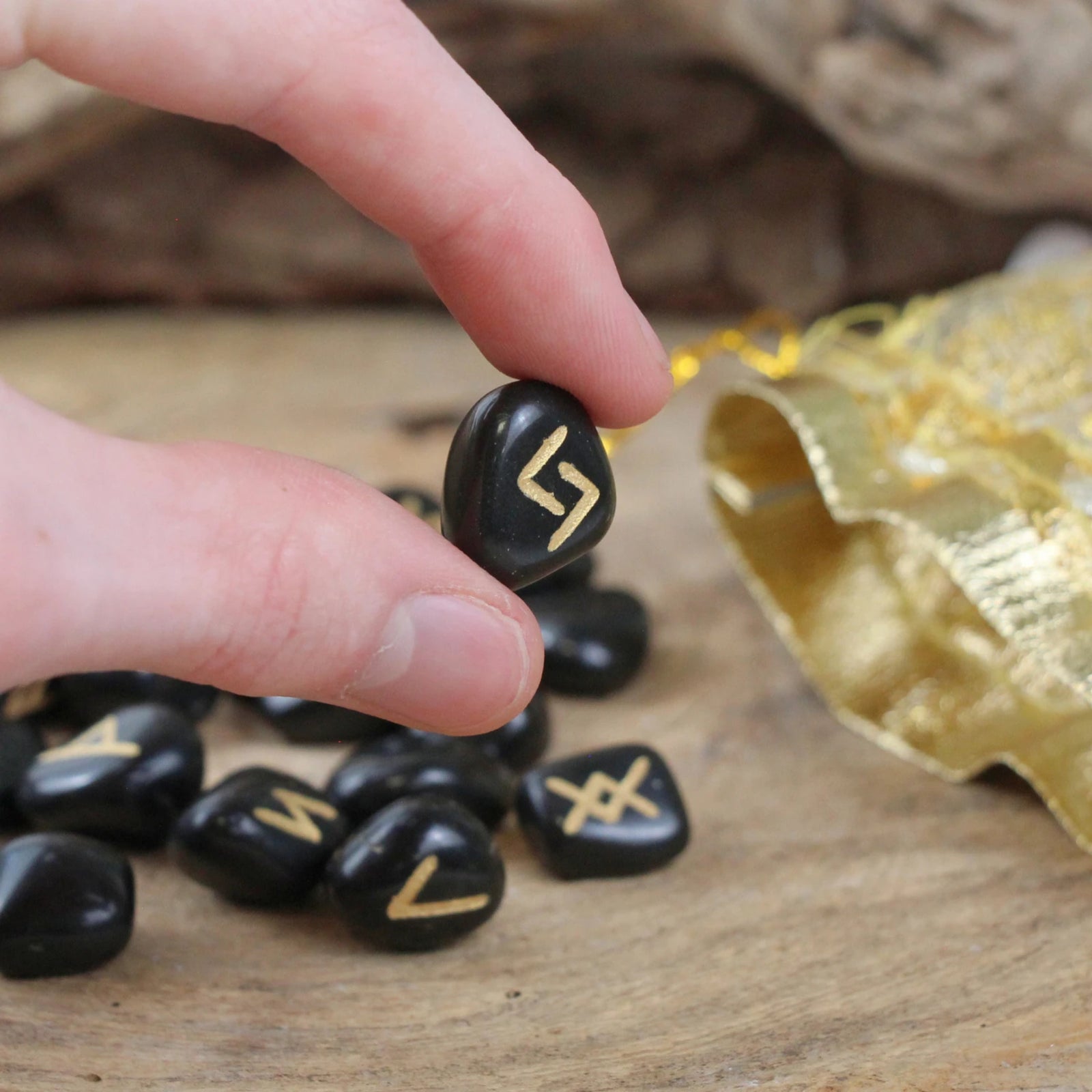 Rune stenen set Onyx