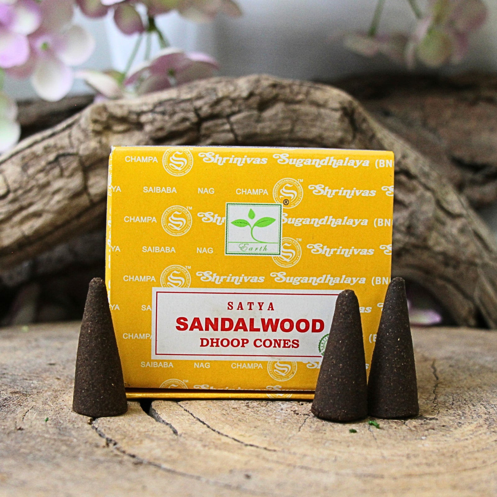 Sandalwood wierook kegels - Satya
