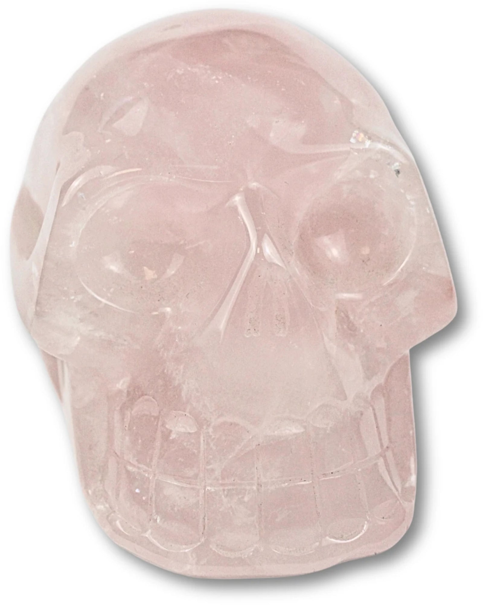Schedel 11 cm Roze kwarts