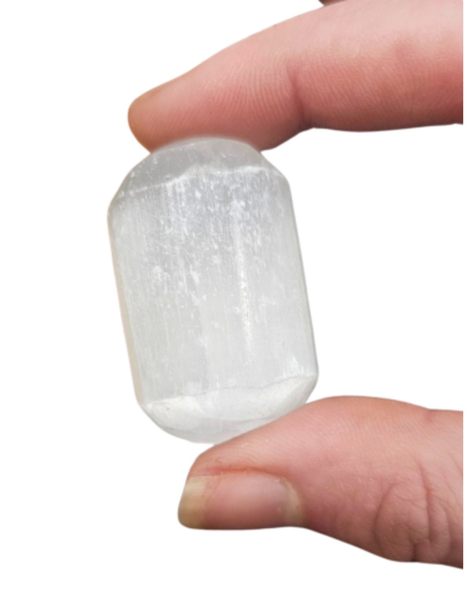 Seleniet wit trommelstenen 100 gr. (mt3)