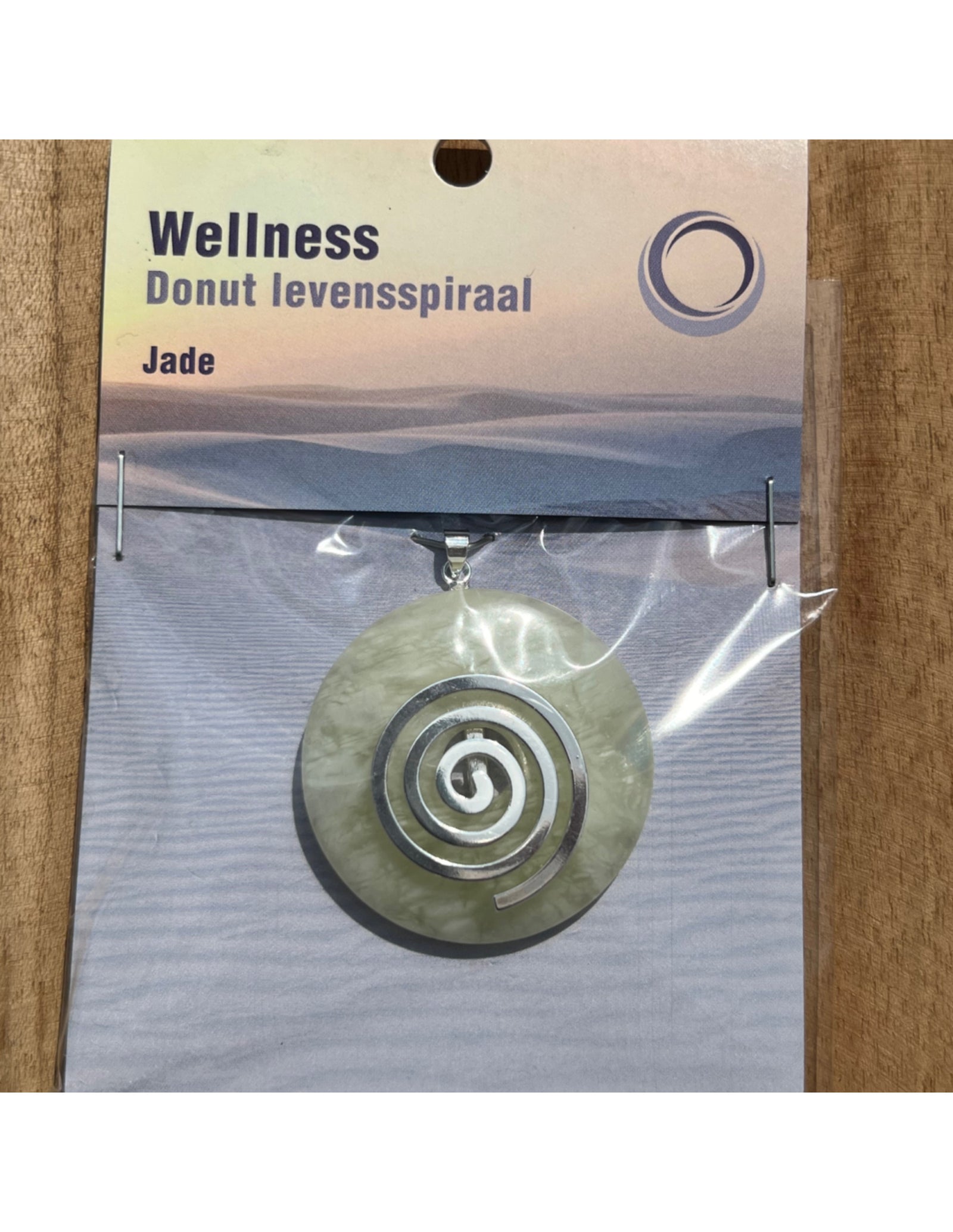 Serpentijn Jade donut levensspiraal