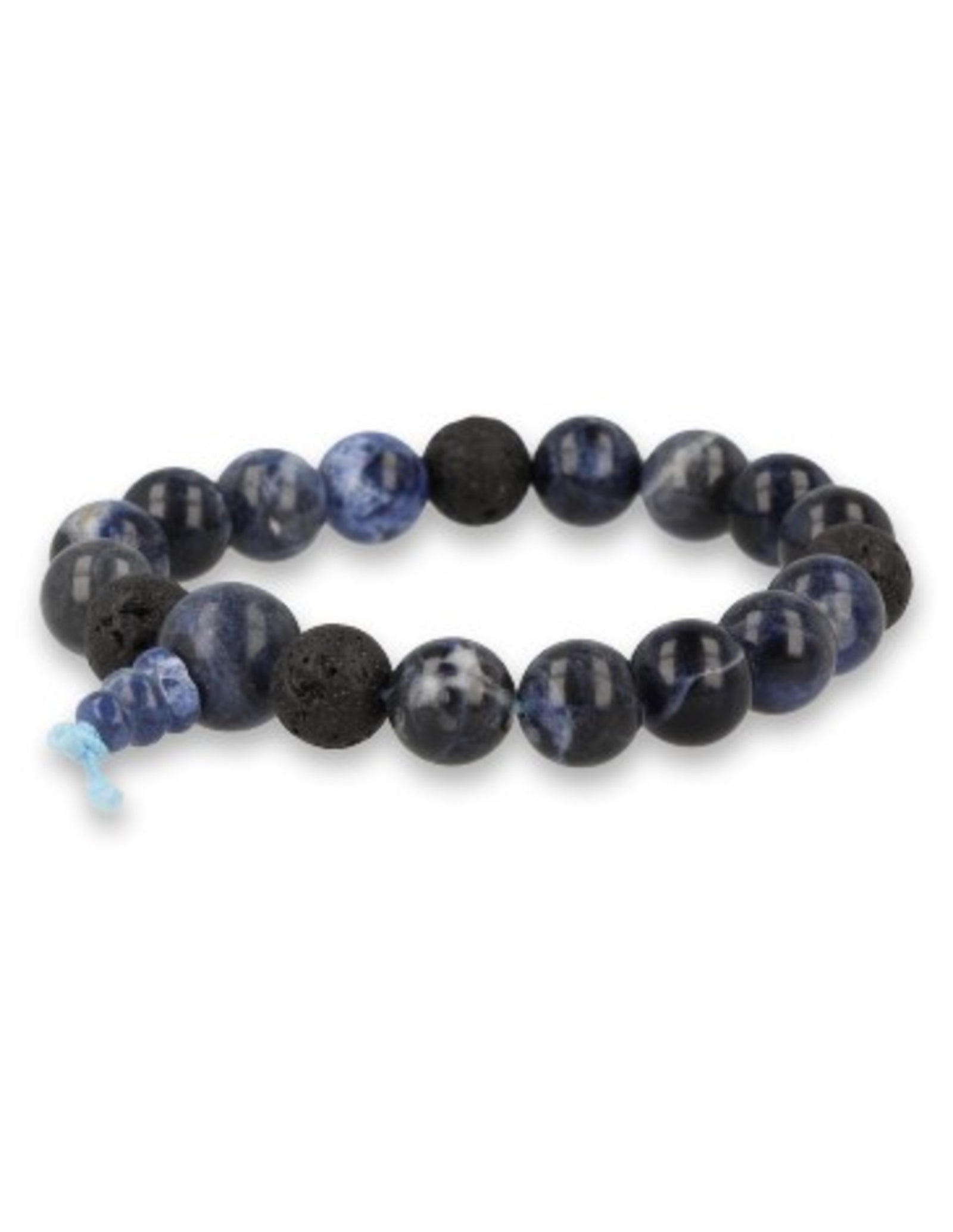Sodaliet powerbead mannen armband