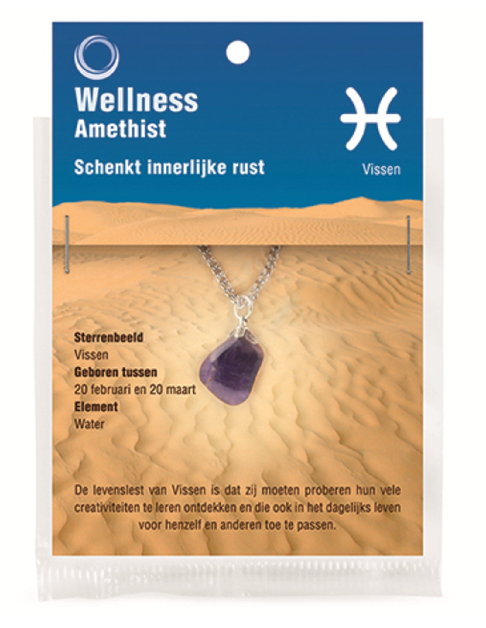 Sterrenbeeld hanger Vissen (Amethist)