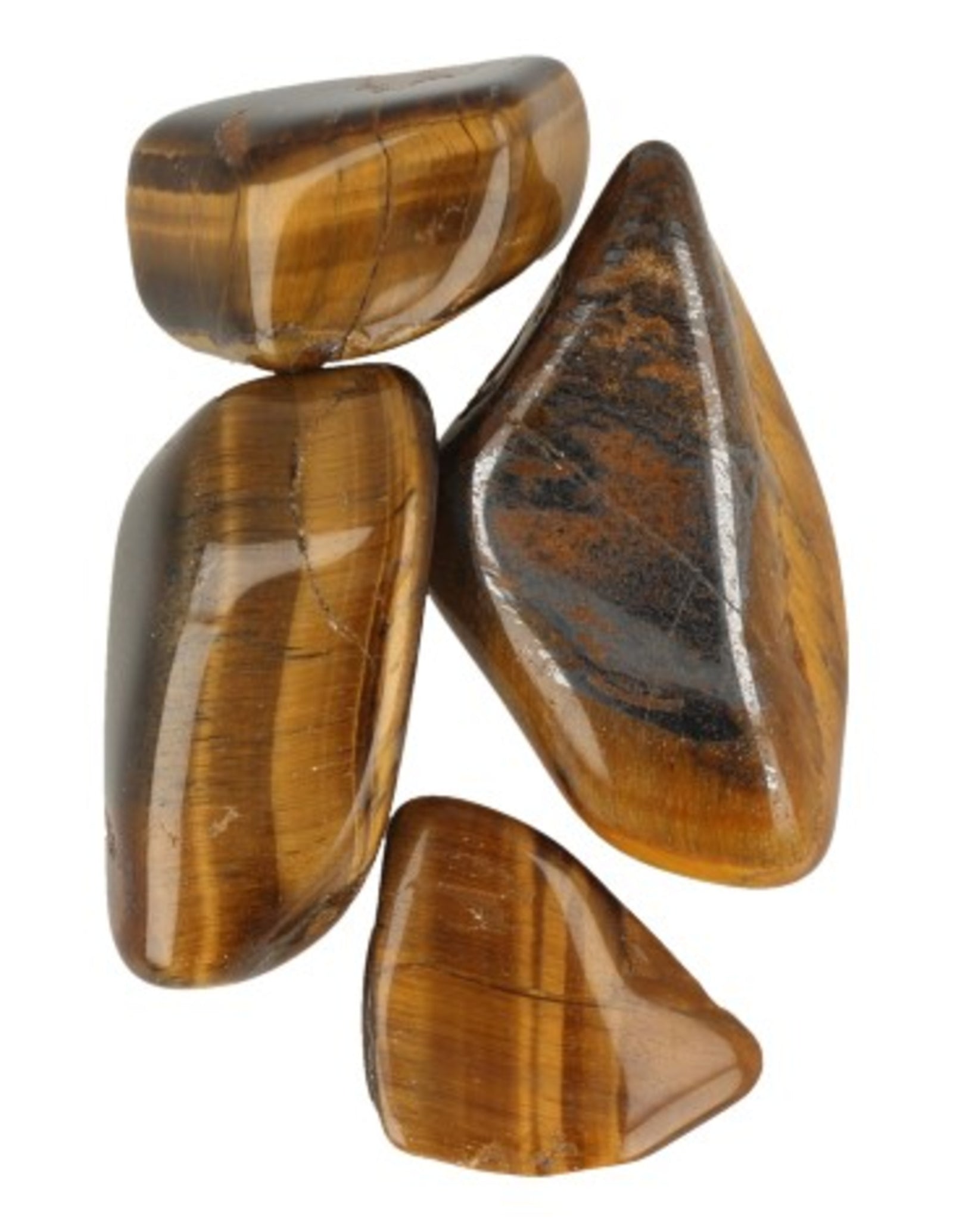 Tijgeroog 1 kg. trommelstenen (mt3)