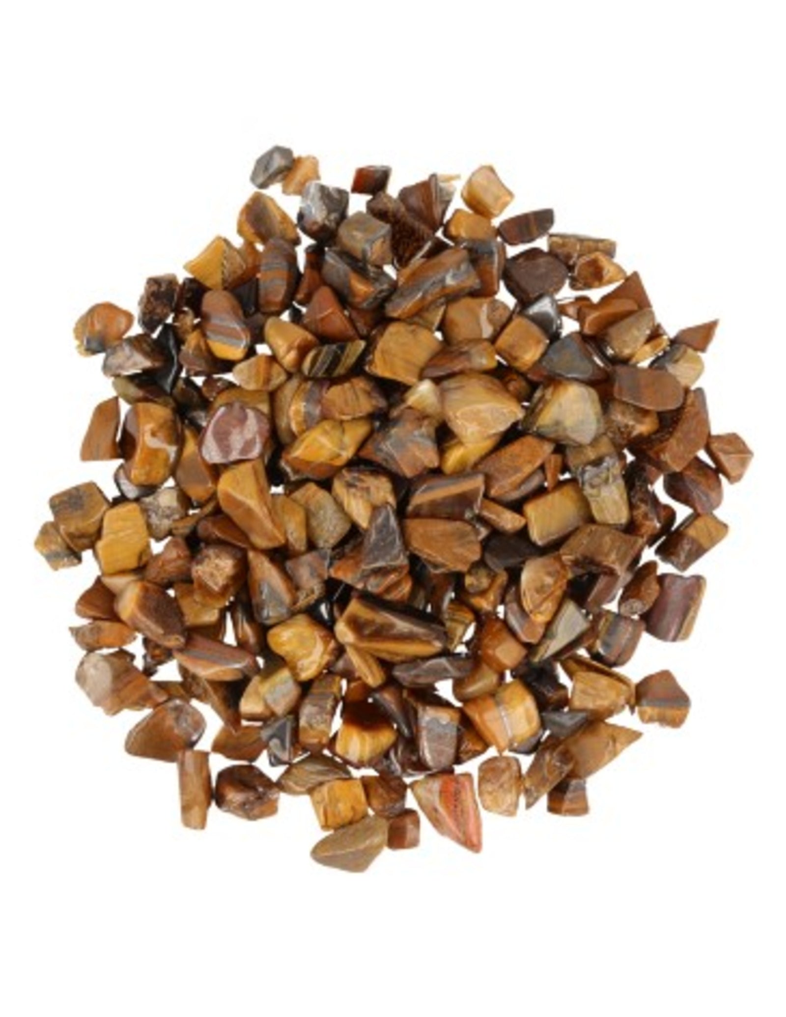 Tijgeroog 100 gr. trommelstenen (mt1)